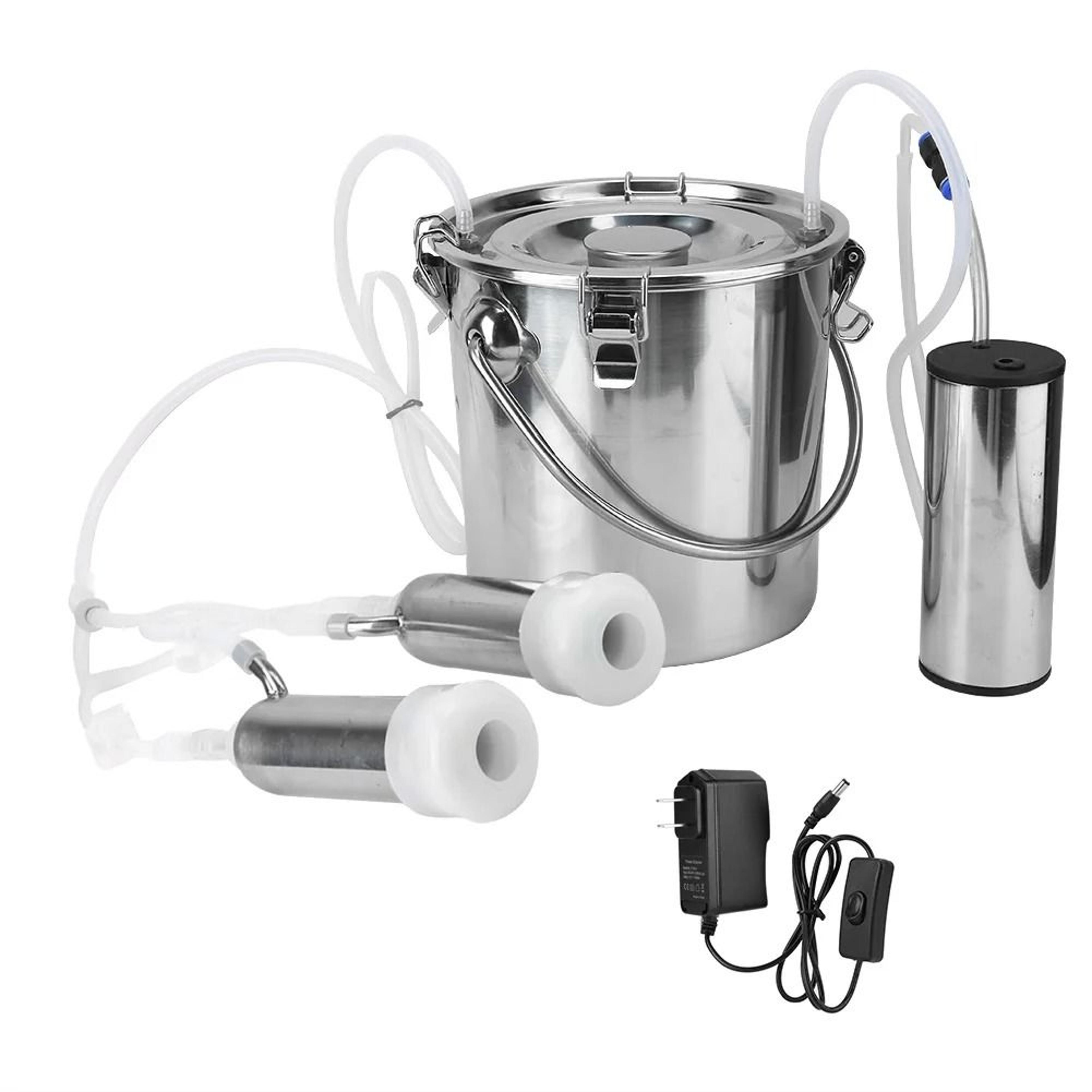 5l electric goat and cow milking machine with portable vacuum pump