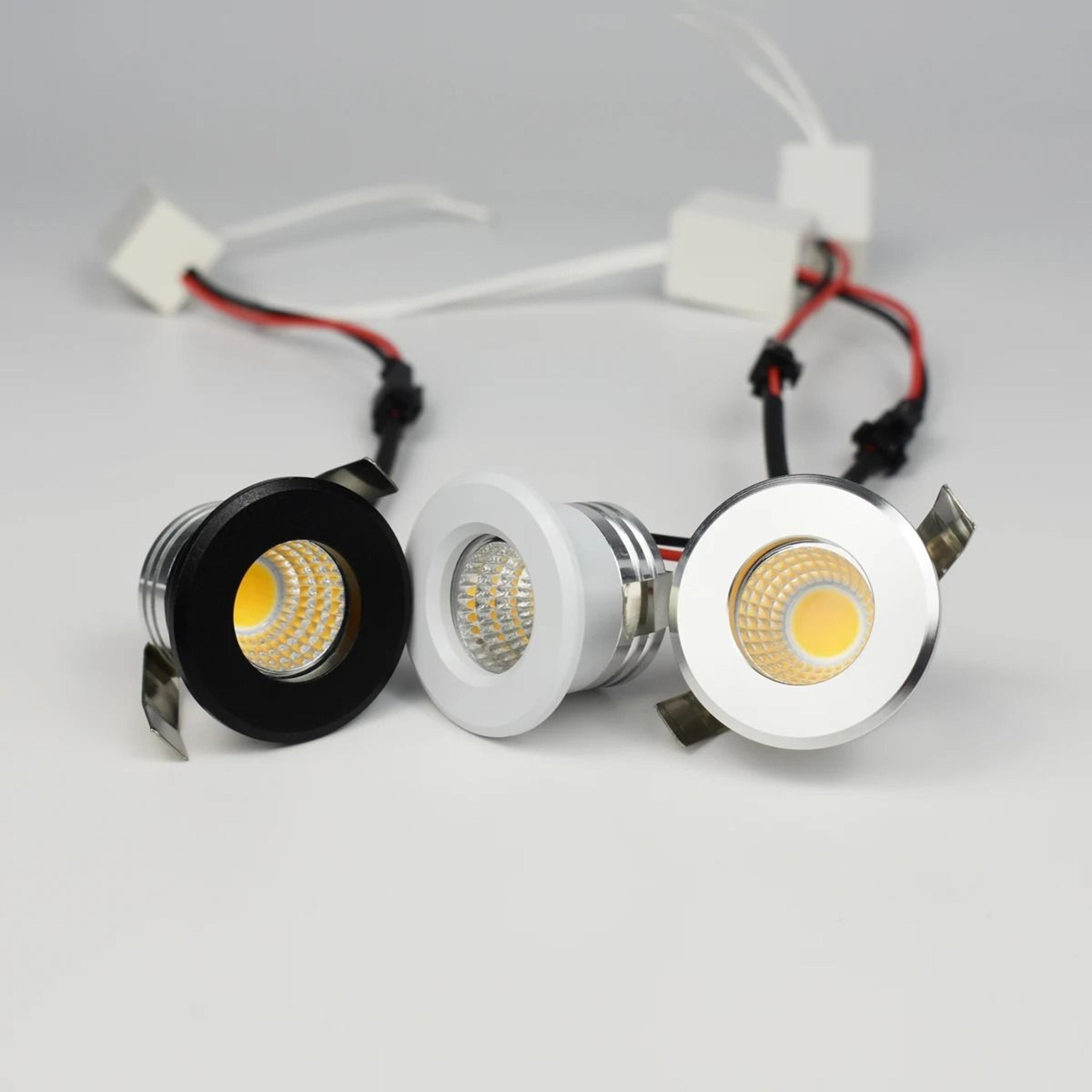 3w mini cob led recessed downlight 30mm dimmable spotlight