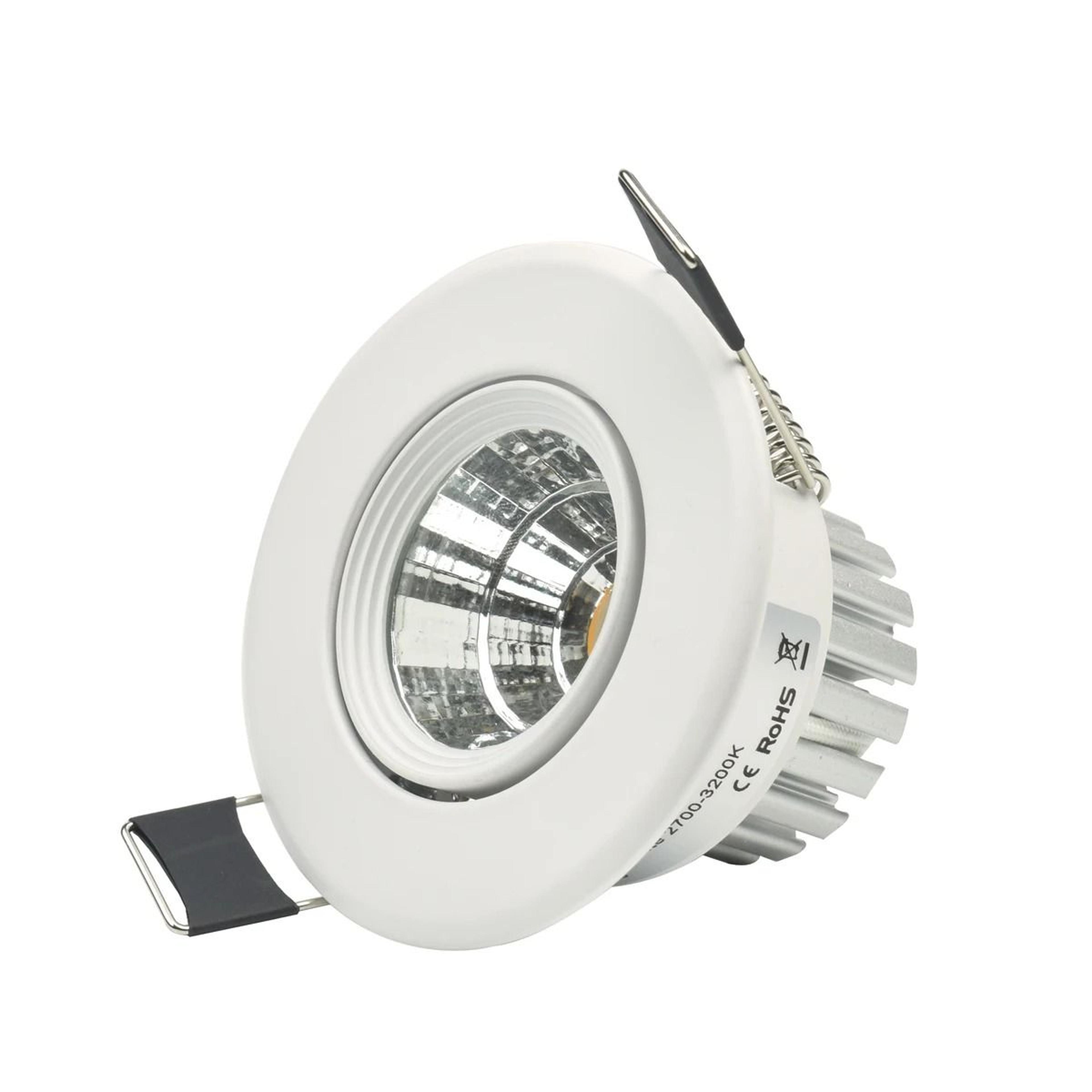 5w anti glare dimmable led recessed ceiling downlight