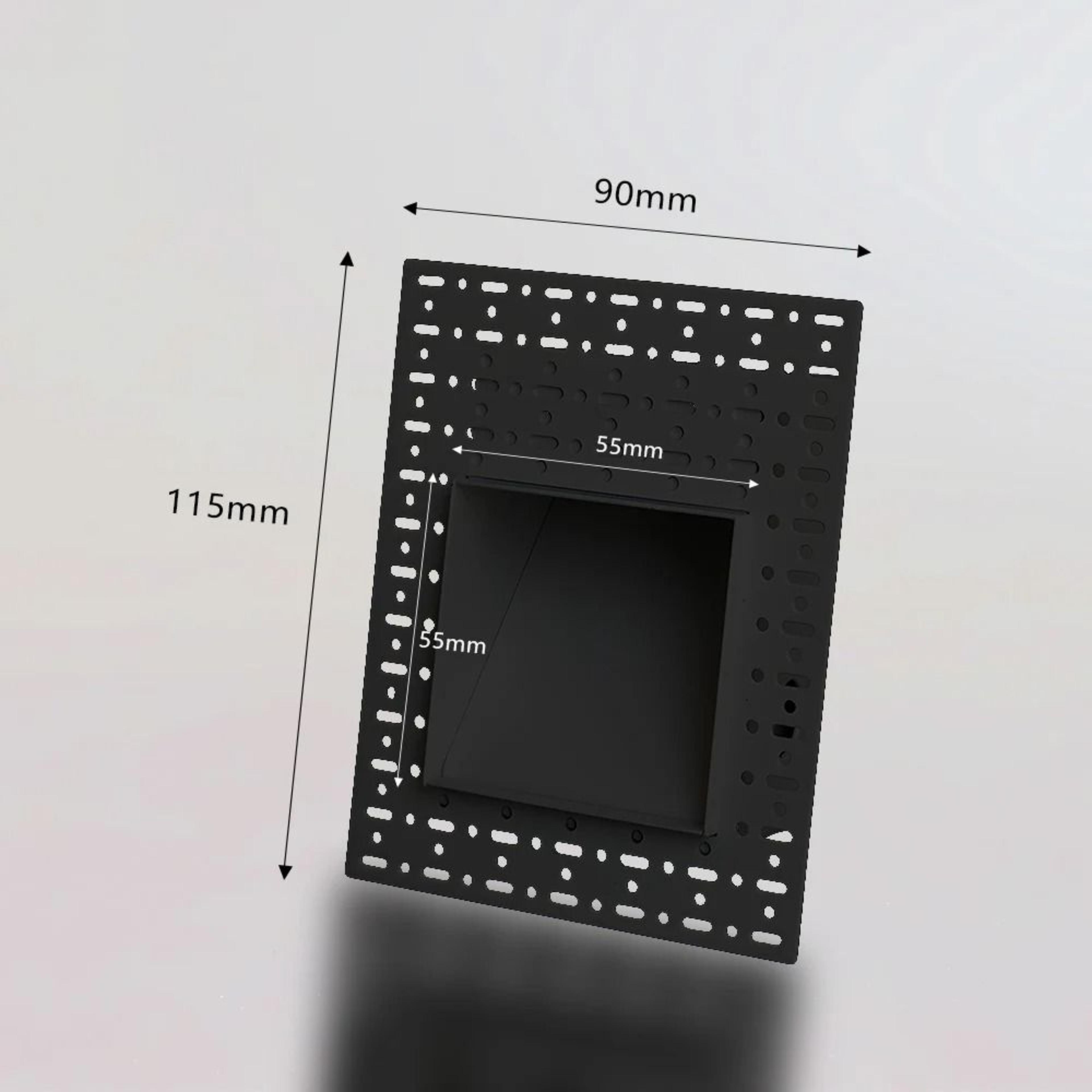 3w frameless recessed led stair light with motion sensor