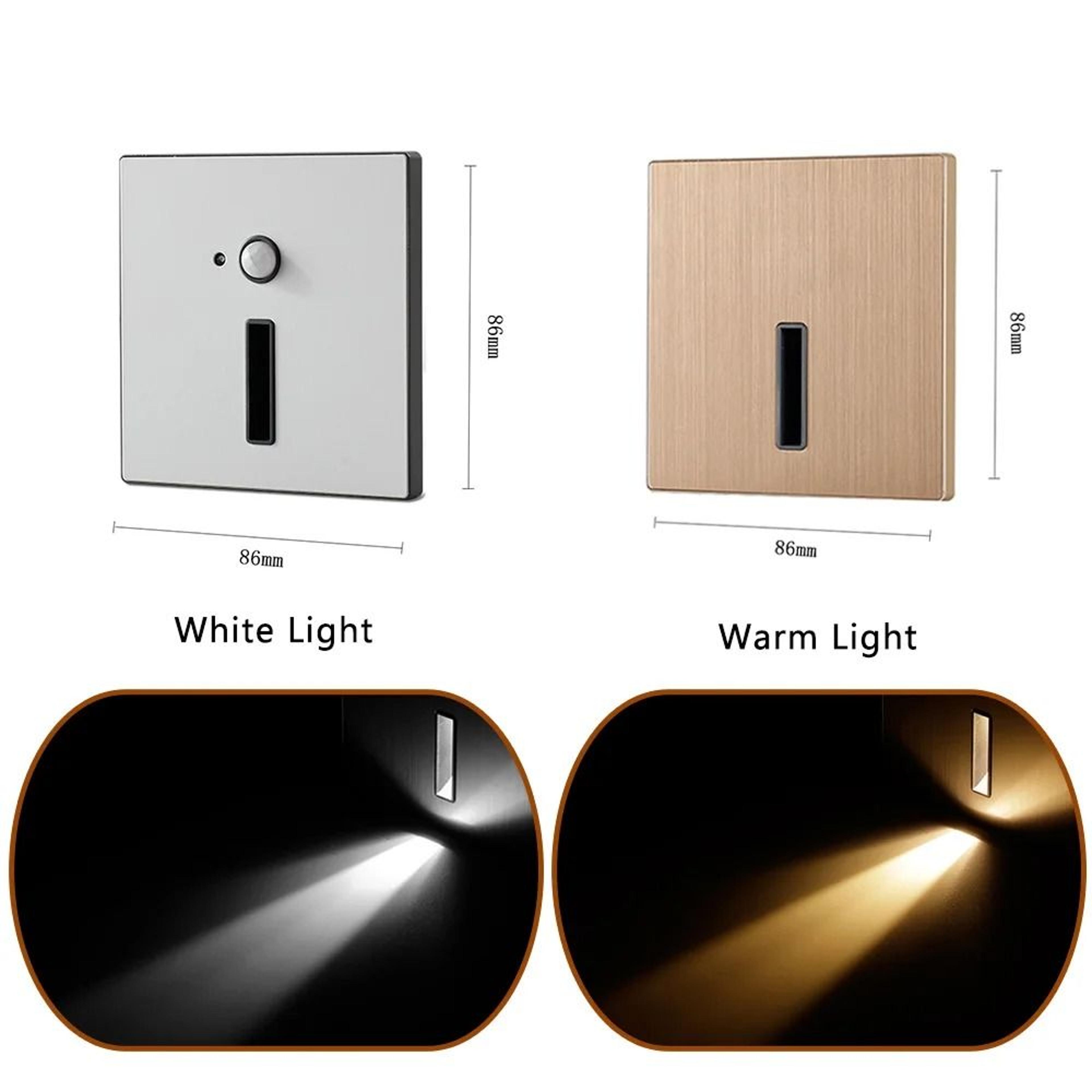 automatic recessed led stair light with motion sensor for bedroom and closet