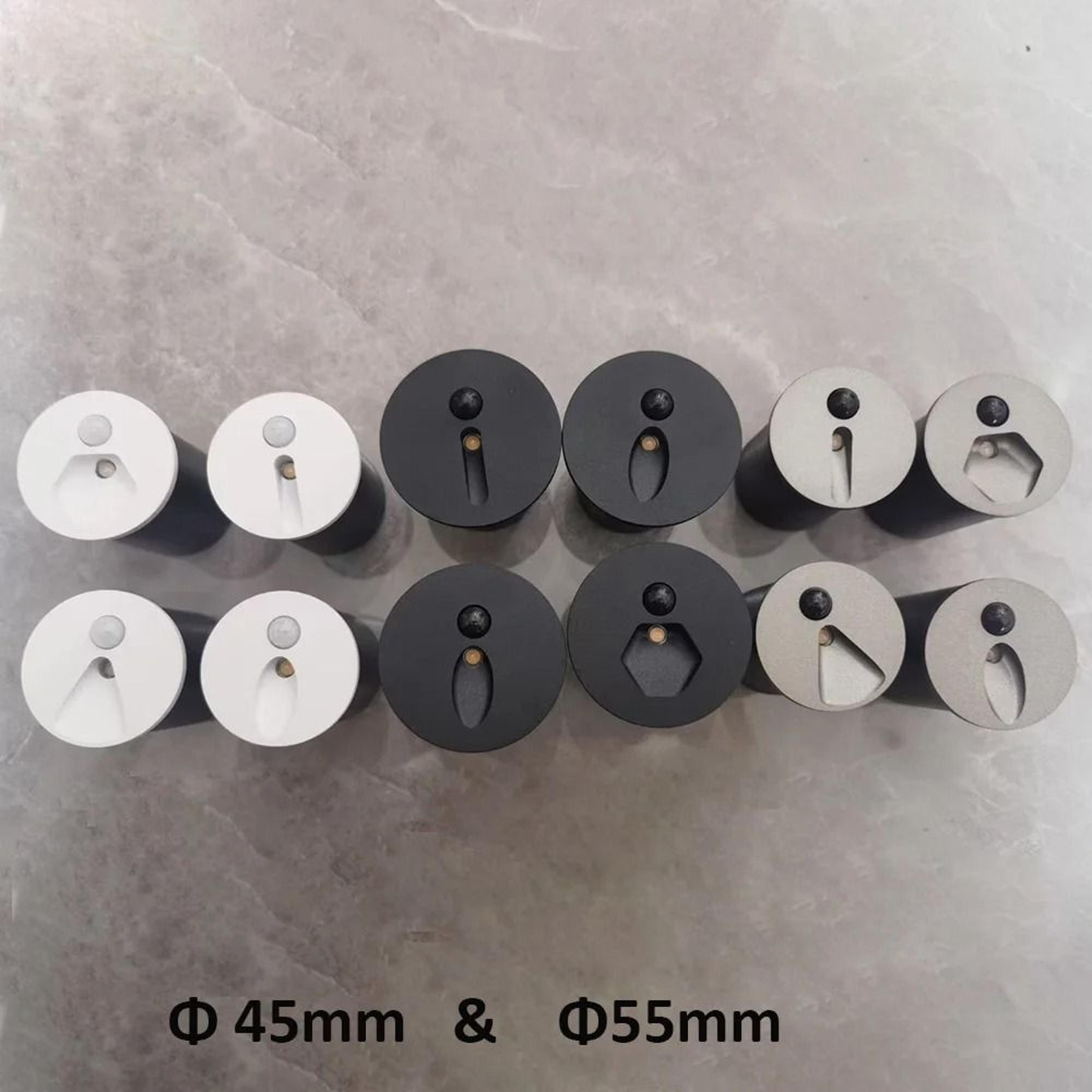 45mm waterproof recessed led stair light with motion sensor