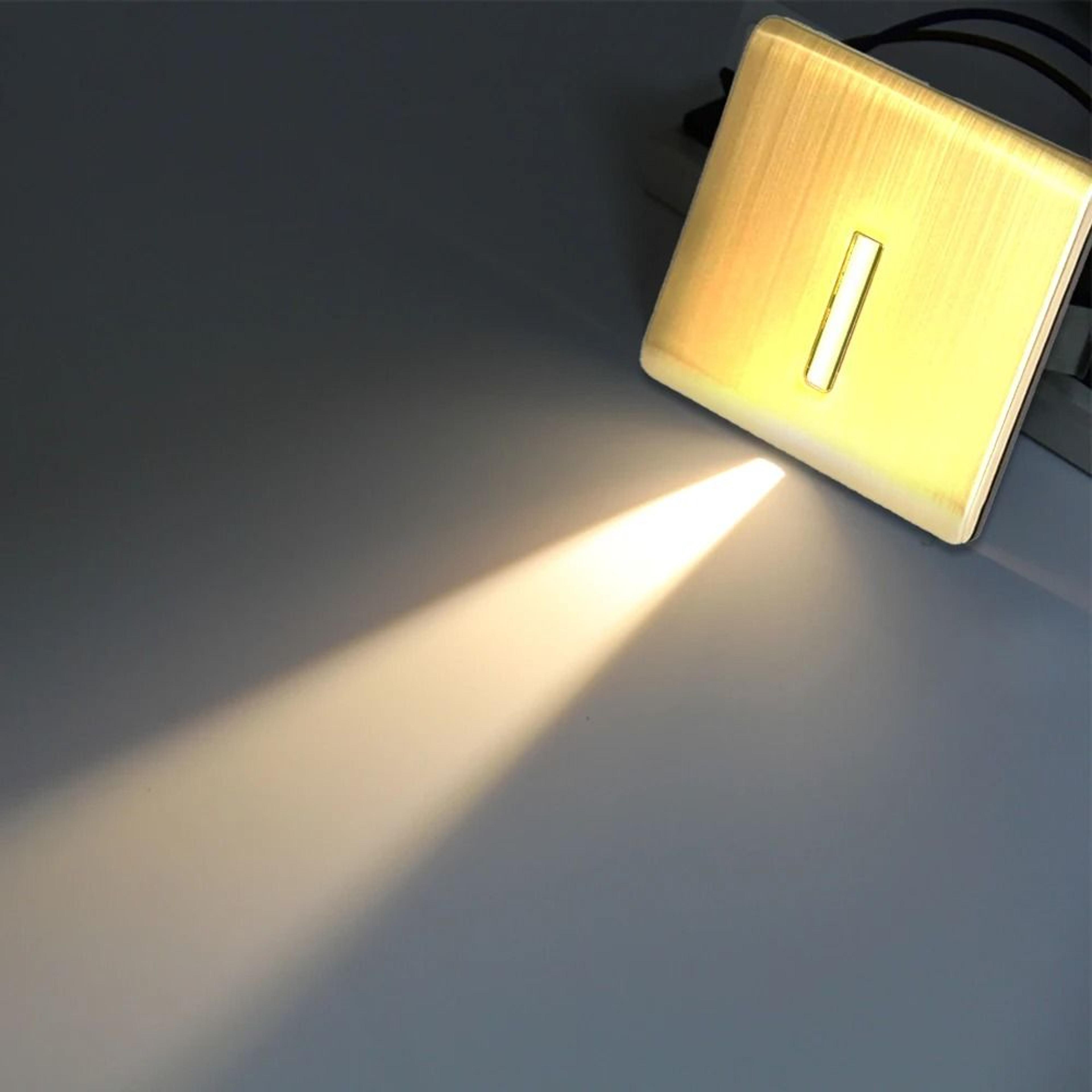 motion sensor recessed led stair light for nursery and hallway
