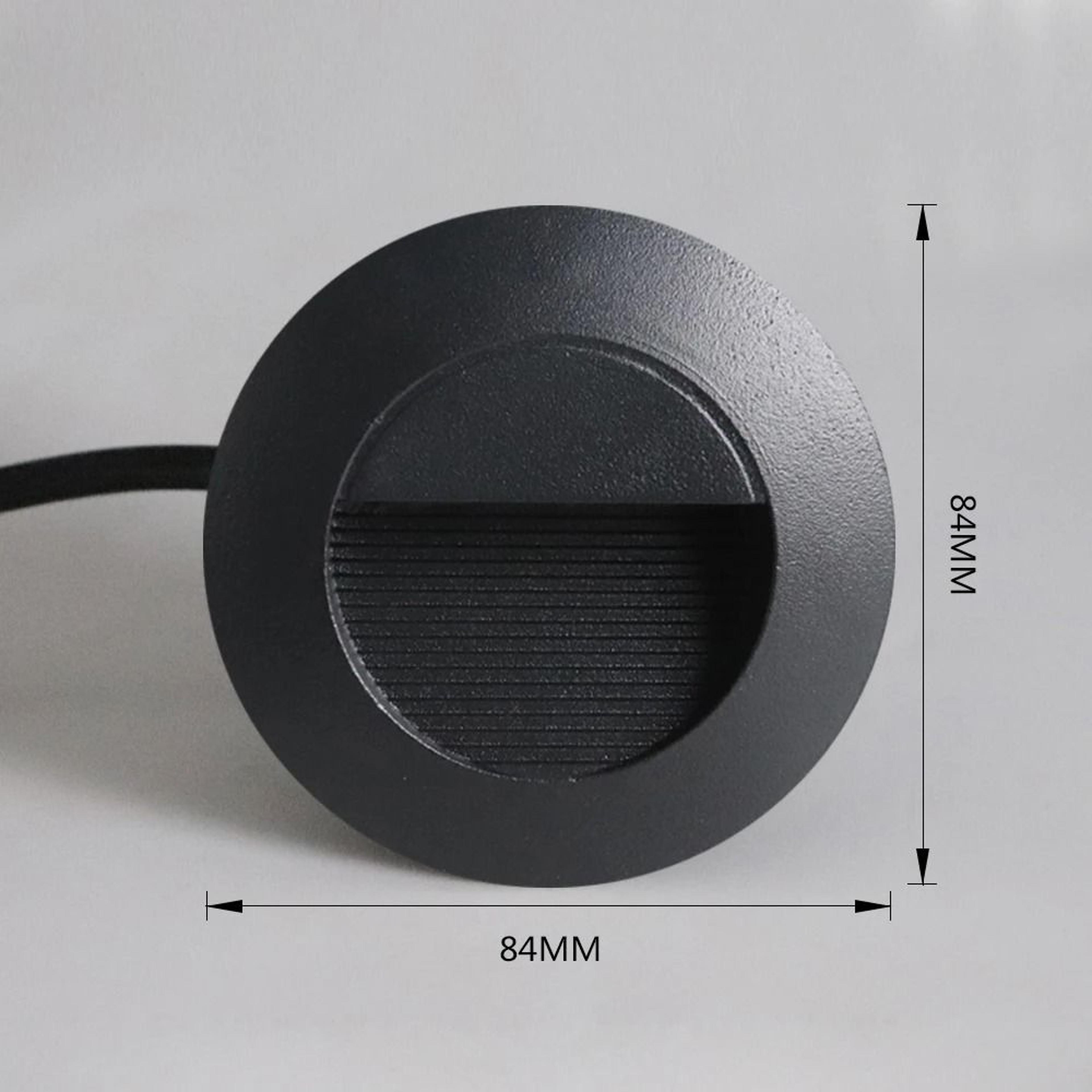 3w waterproof round led stair step wall light for outdoor spaces