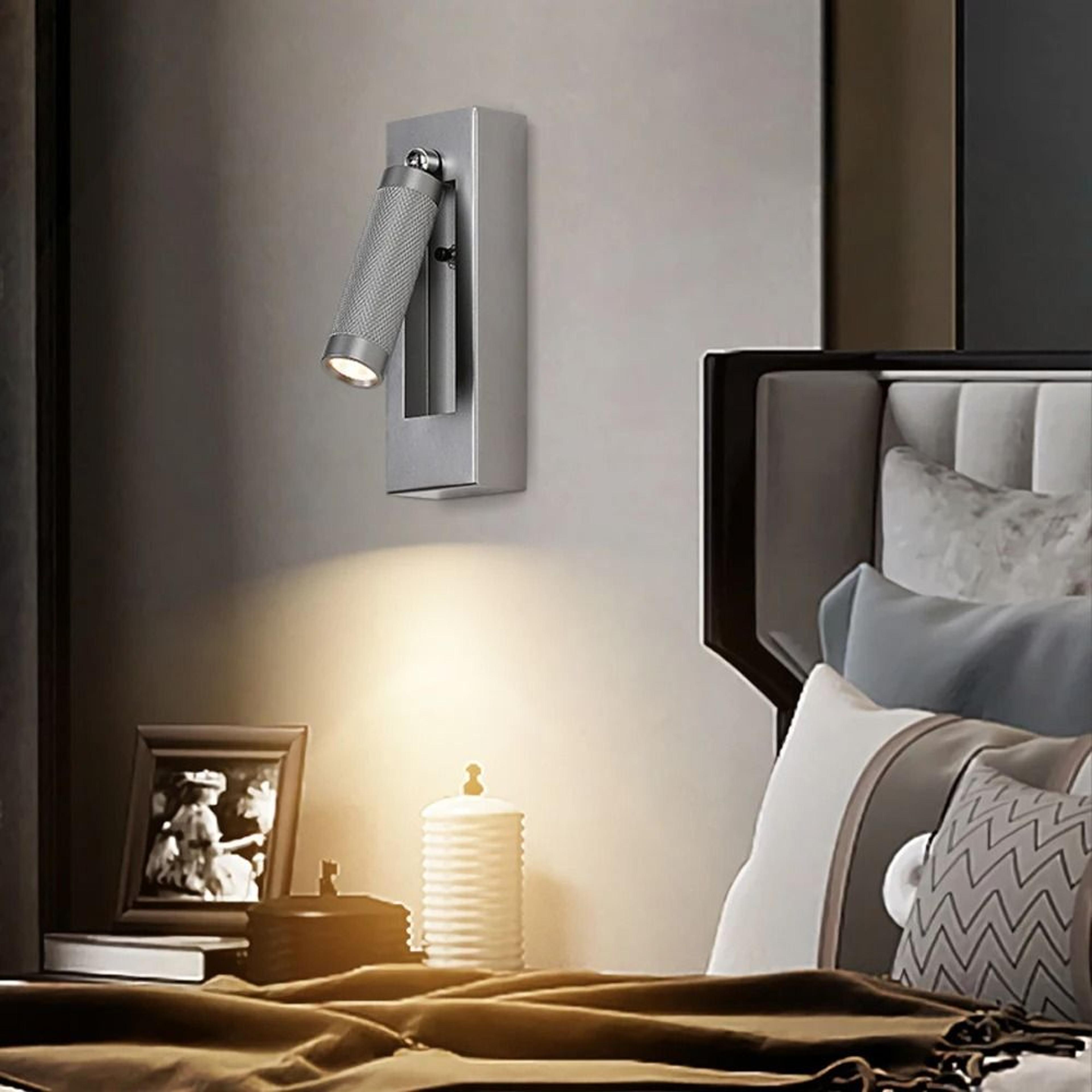 adjustable nordic bedside wall reading lamp with switch