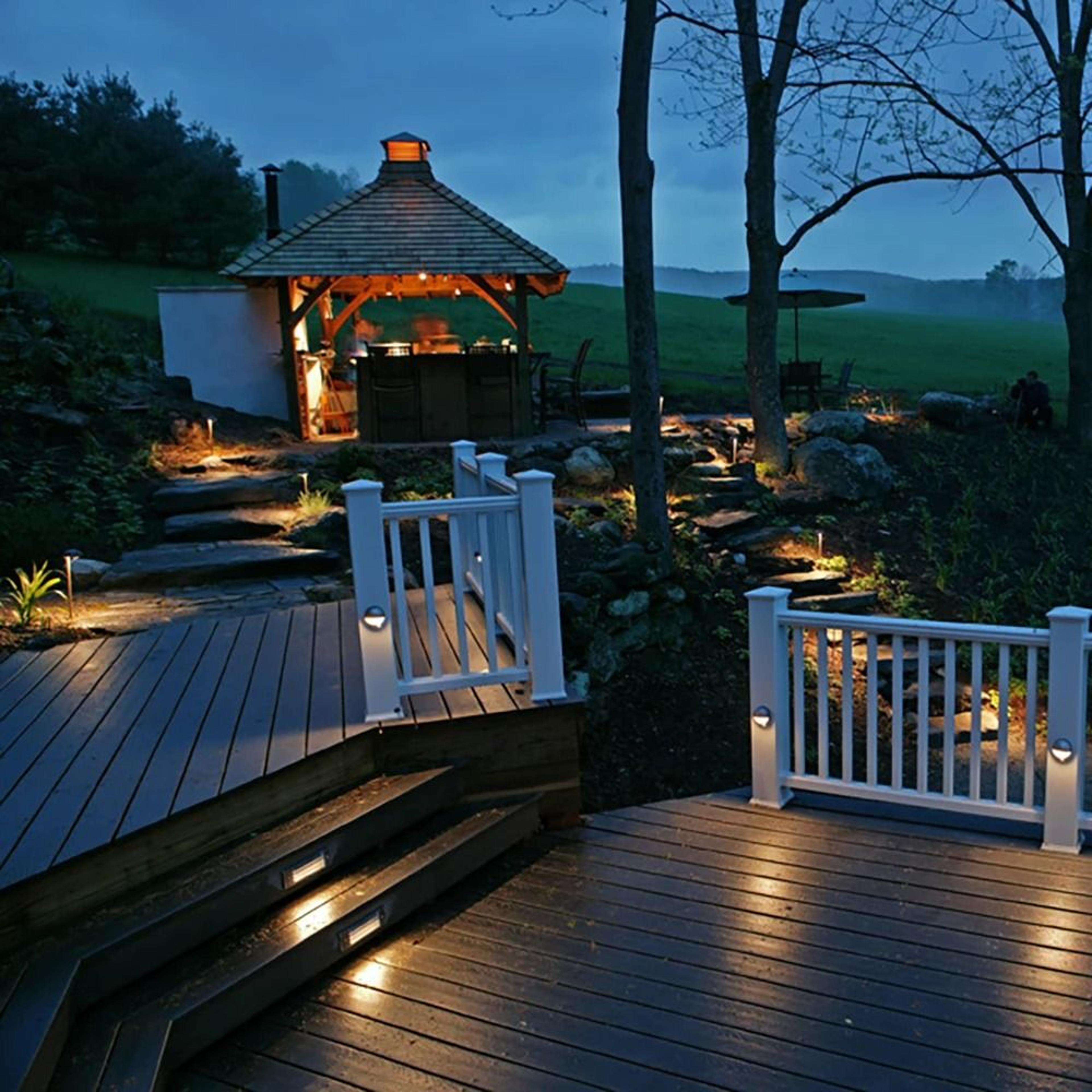 ip65 waterproof recessed led outdoor stair step light for garden and pathways