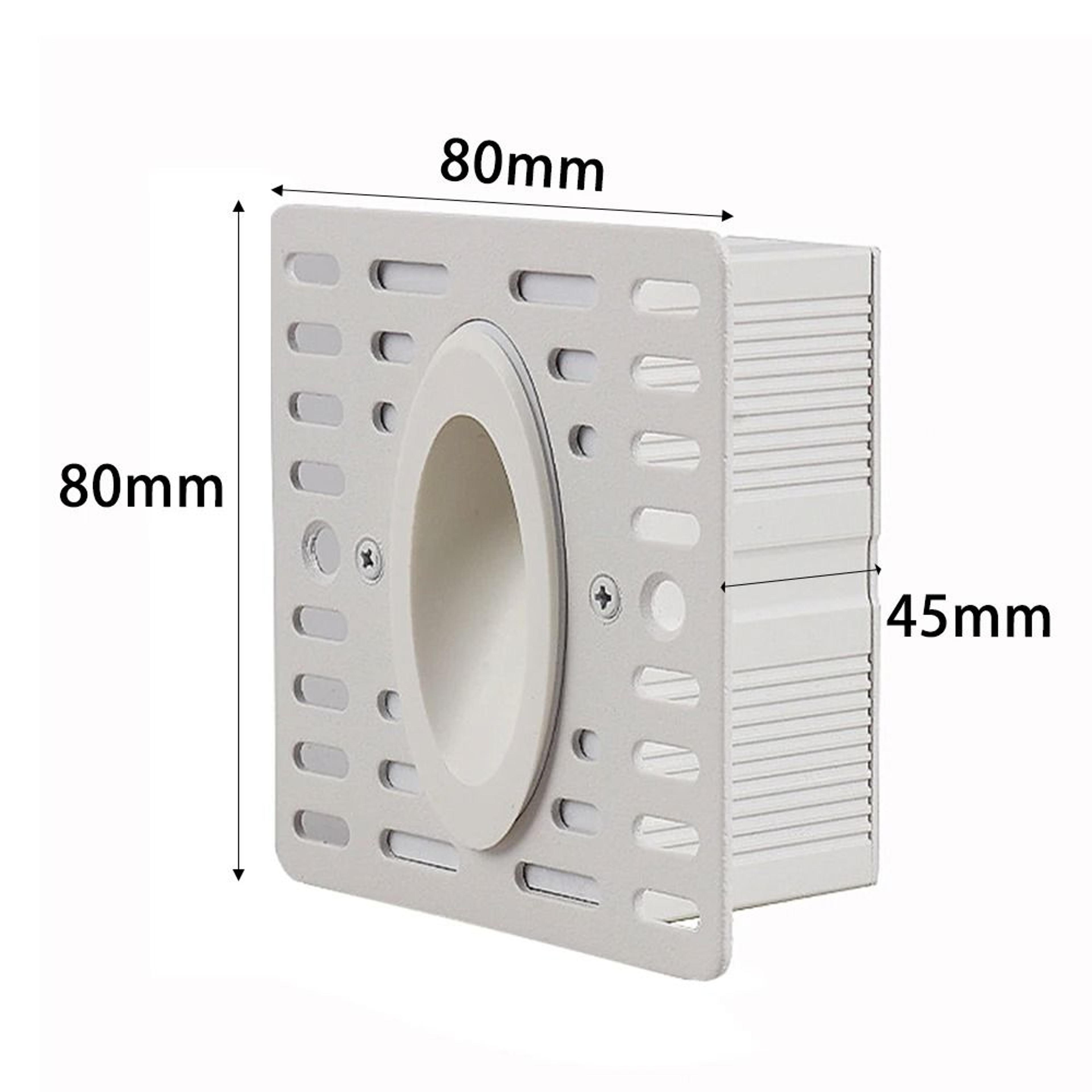 recessed led stair step wall light for hallways and bedrooms