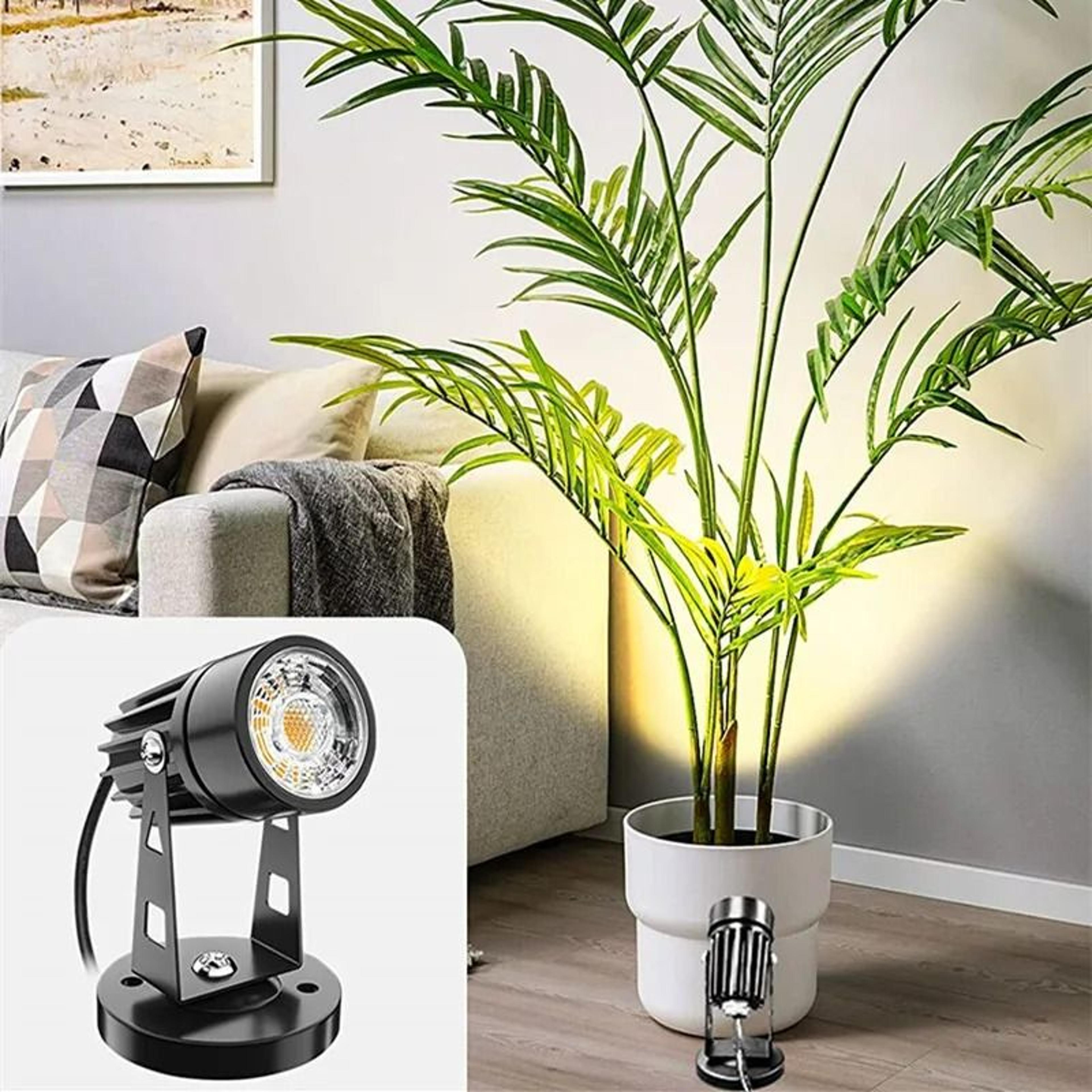 dimmable indoor led accent spotlight with timer for plants and artwork
