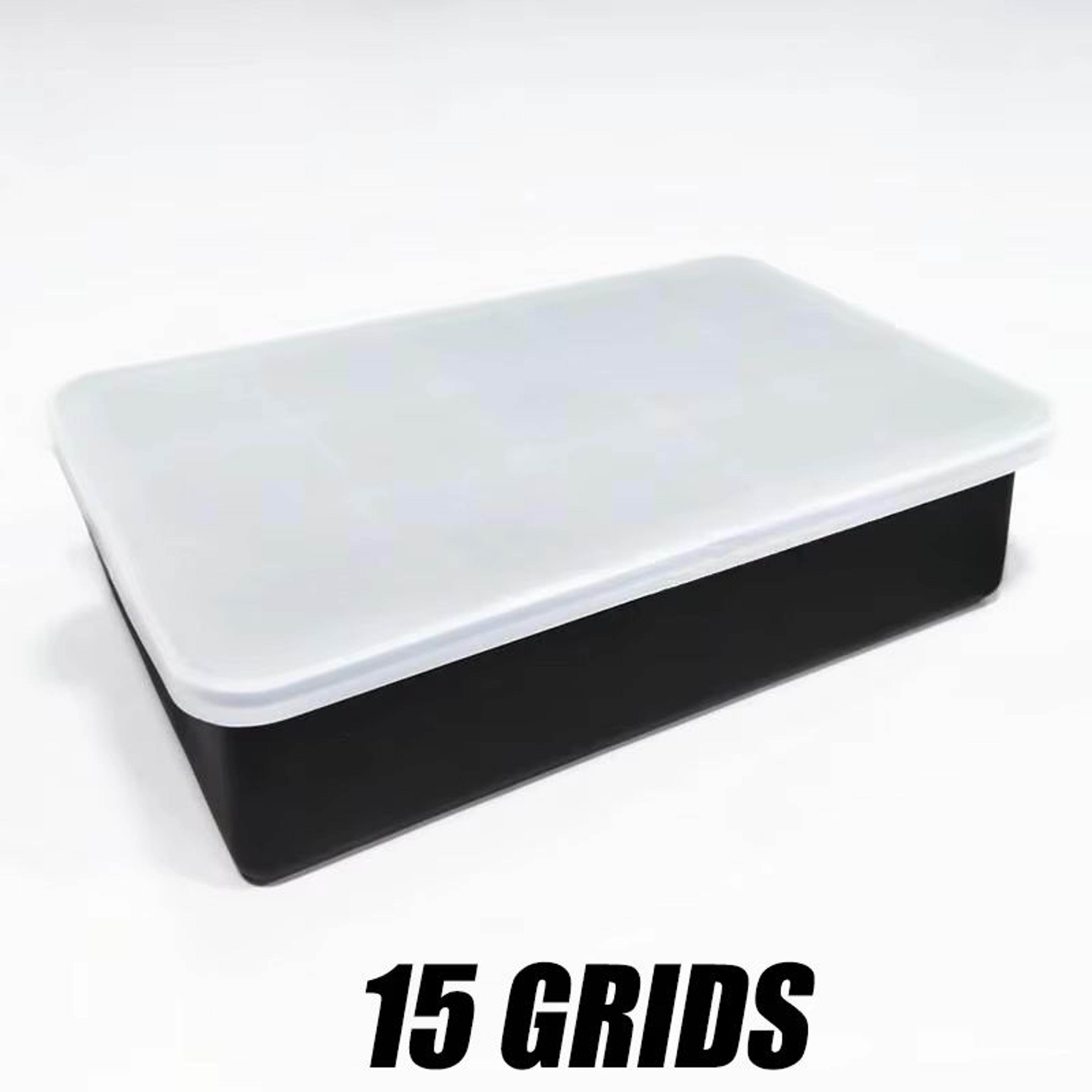 large square silicone ice cube mold tray (4/6/8/15 grid) for diy cocktail ice