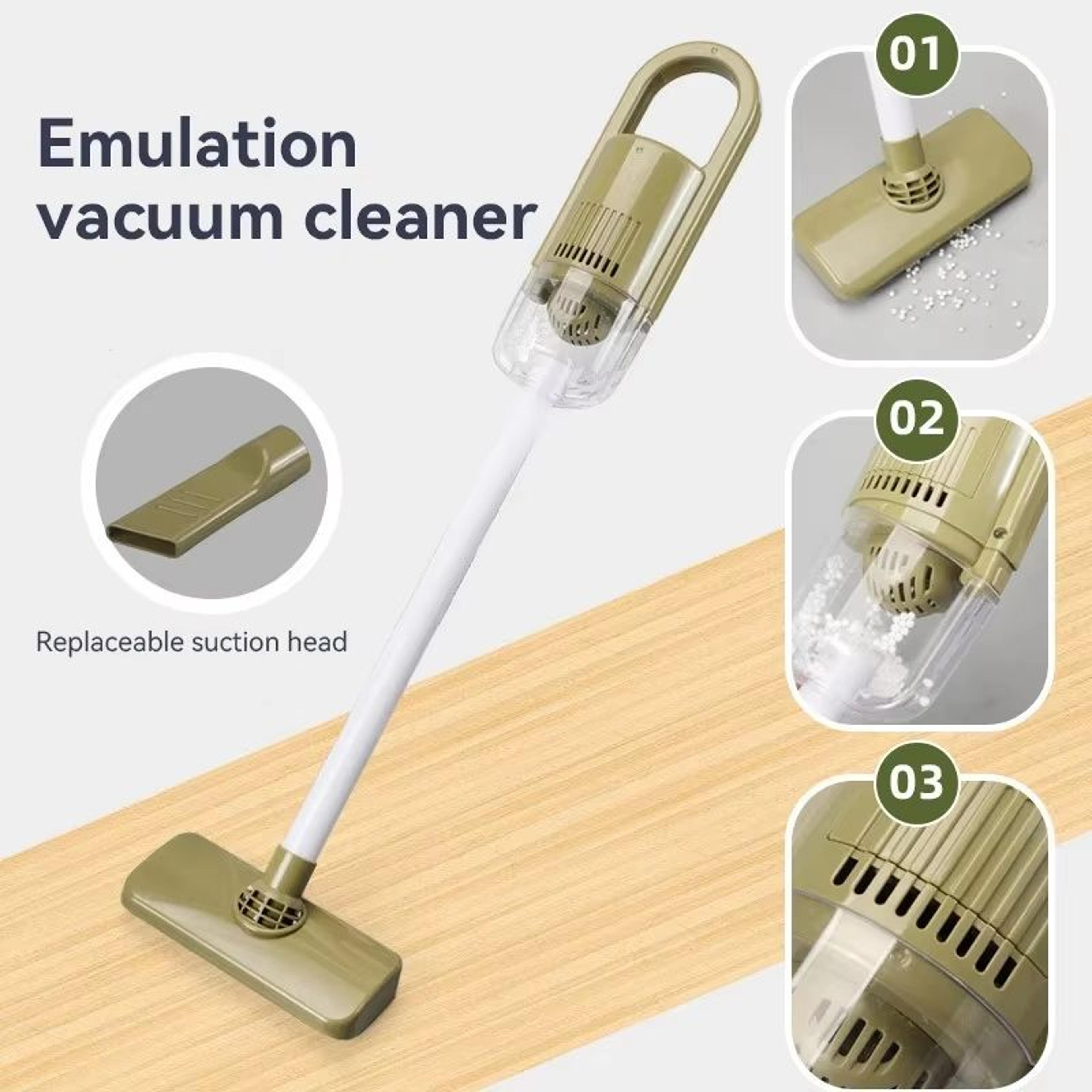 little helper pretend play cleaning set with toy vacuum cleaner and storage rack