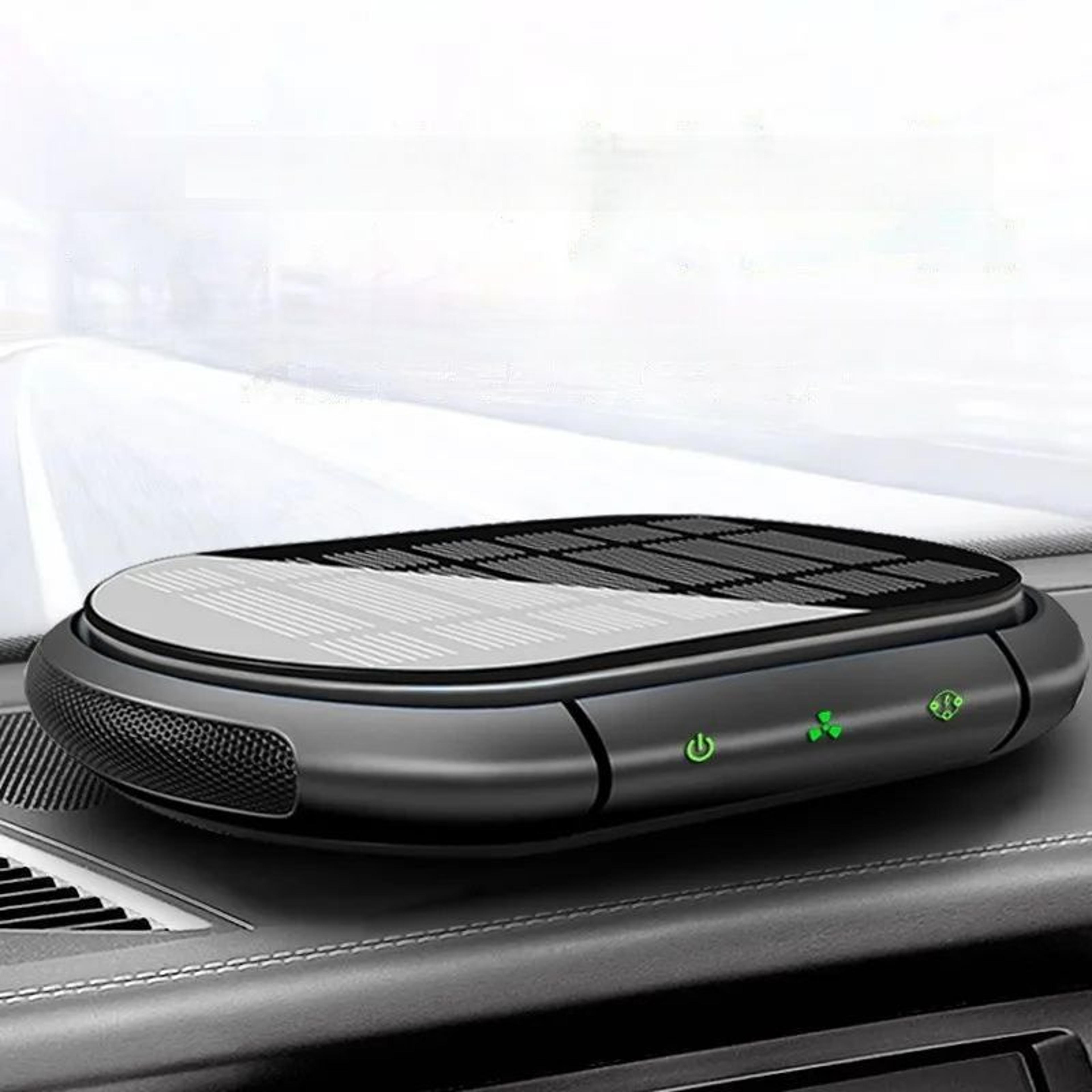 solar car air purifier with negative ion generator – usb rechargeable deodorizer for fresh, clean air
