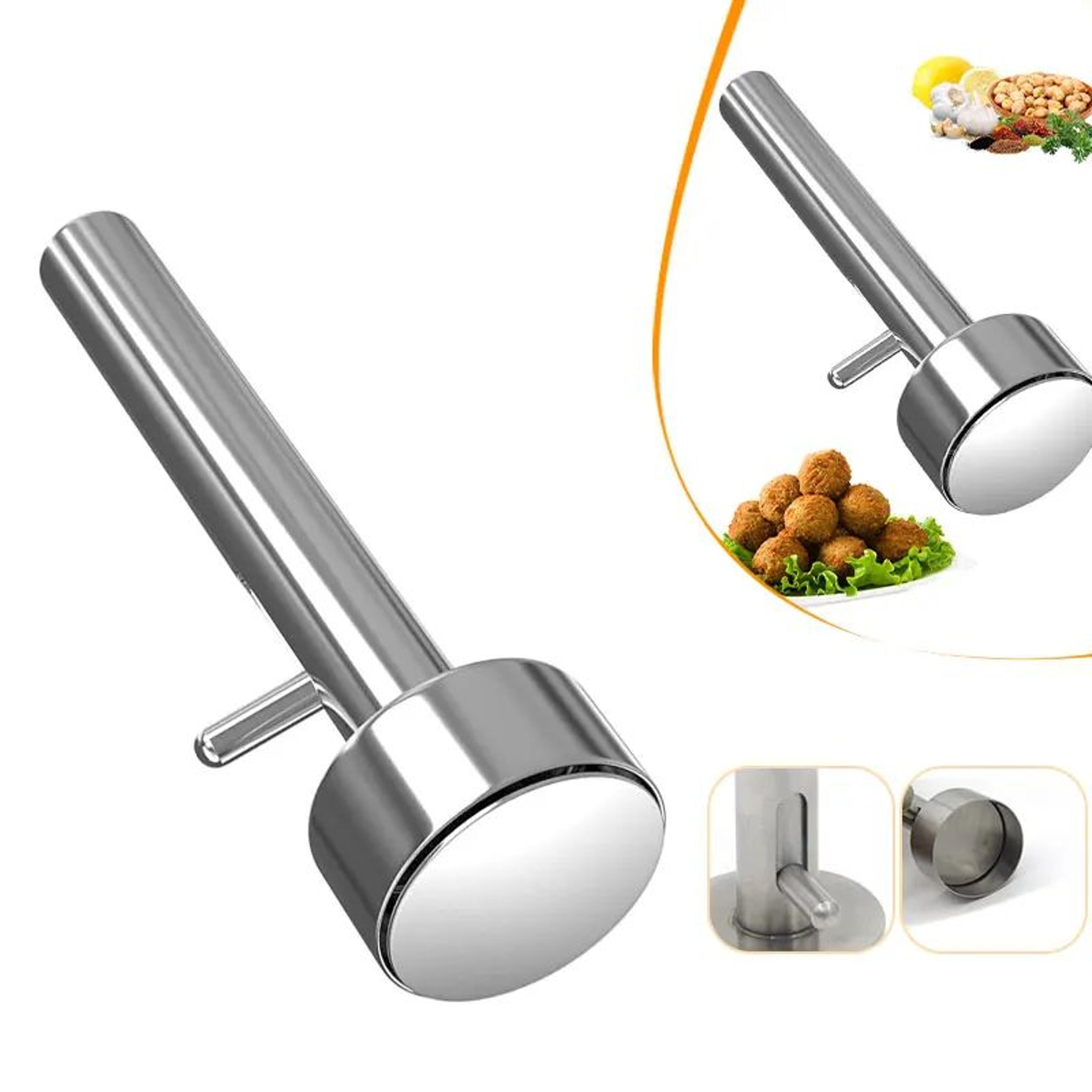 stainless steel falafel scoop maker – nonstick meatball & falafel mold tool