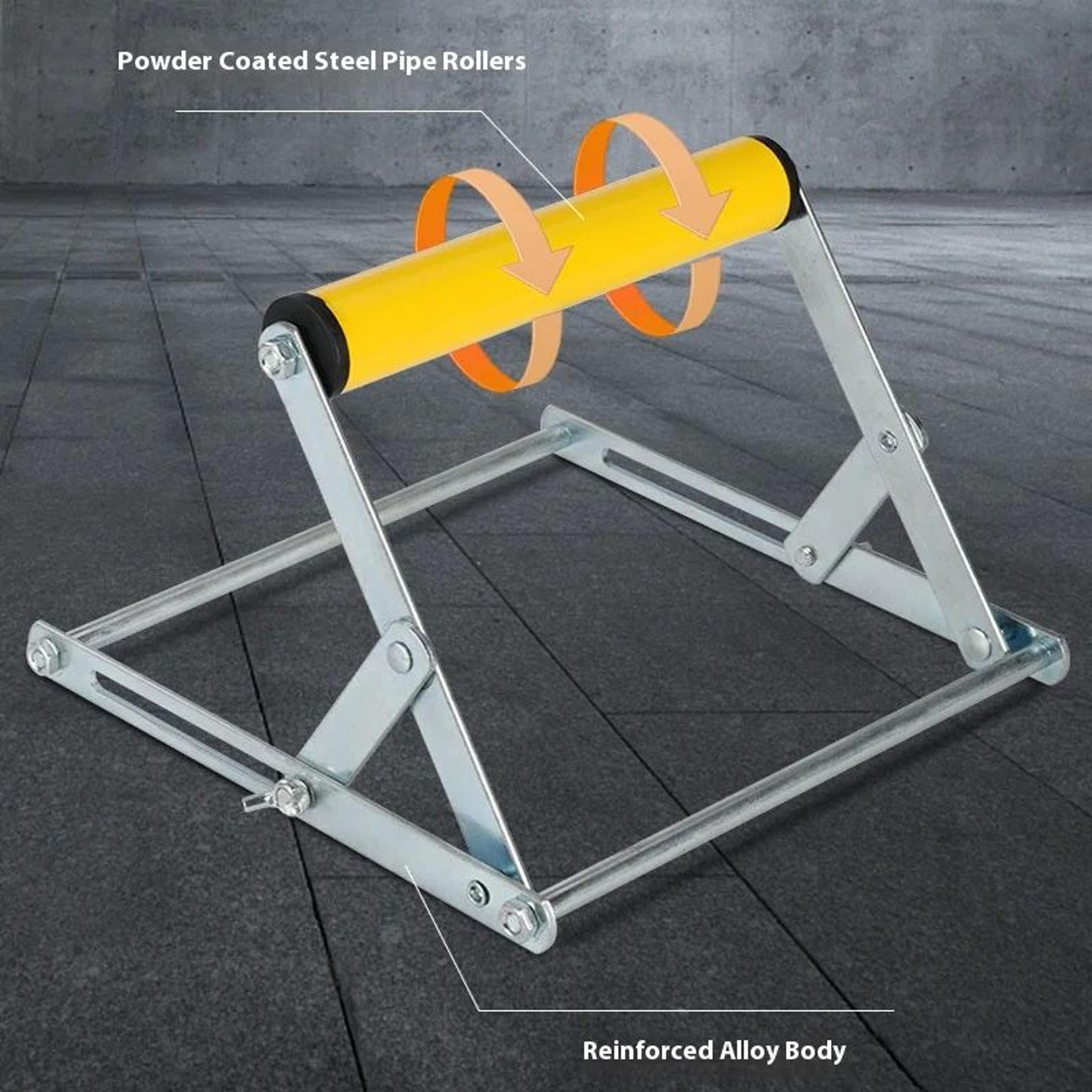adjustable table saw roller stand – height-adjustable roller support for woodworking & miter saws