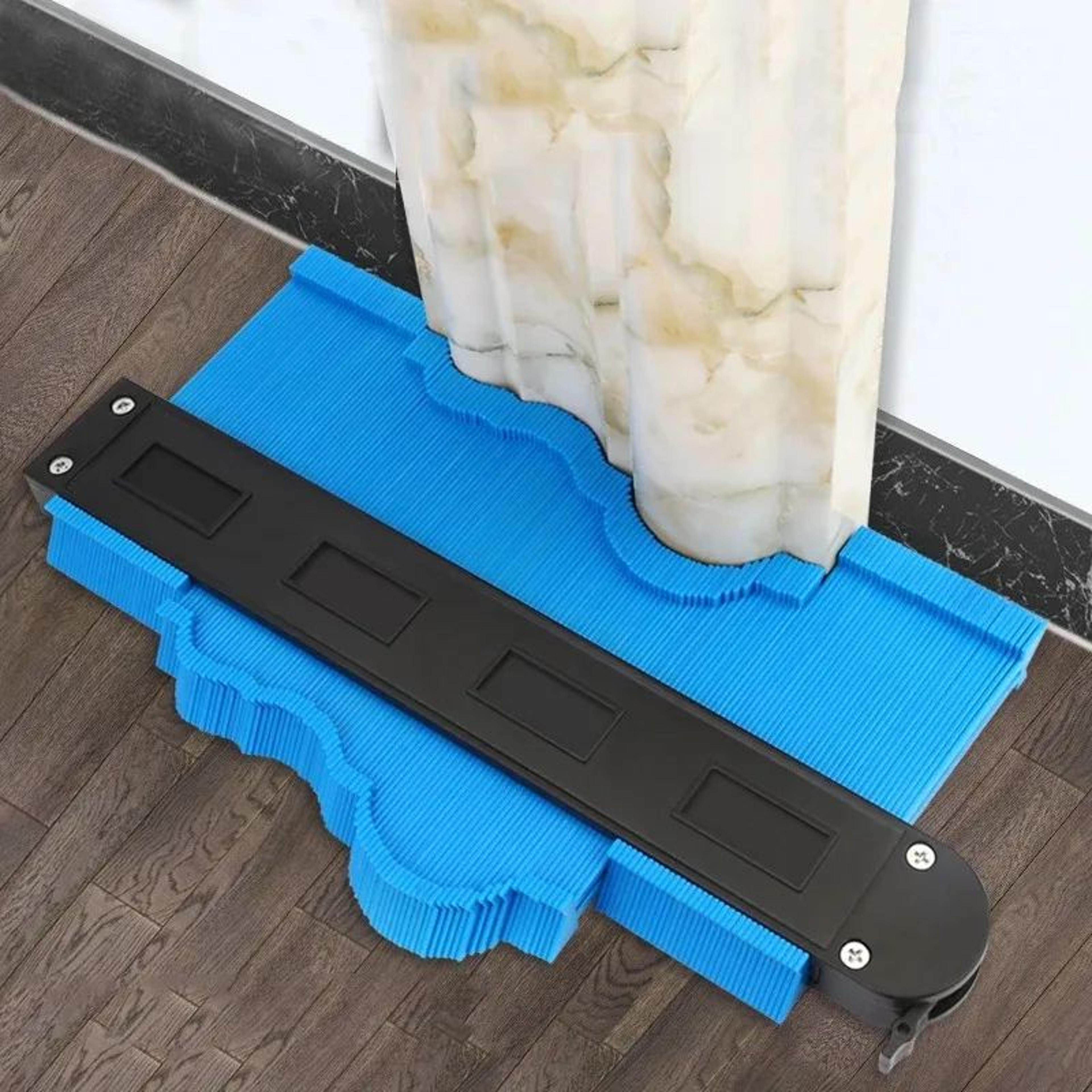 profile contour gauge ruler – shape duplicator tool for tiling & woodworking