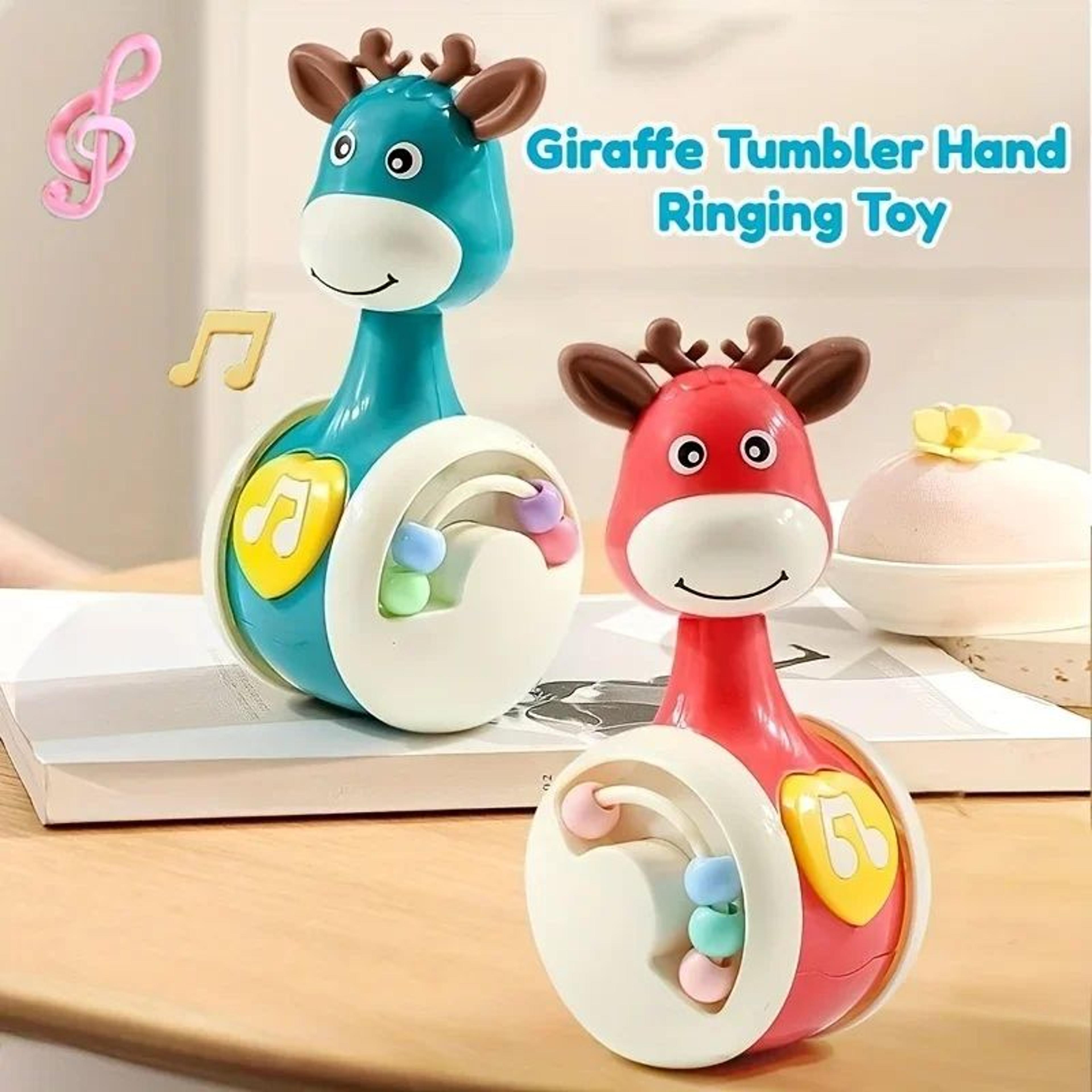 swinging giraffe toy for kids sensory play & early learning fun