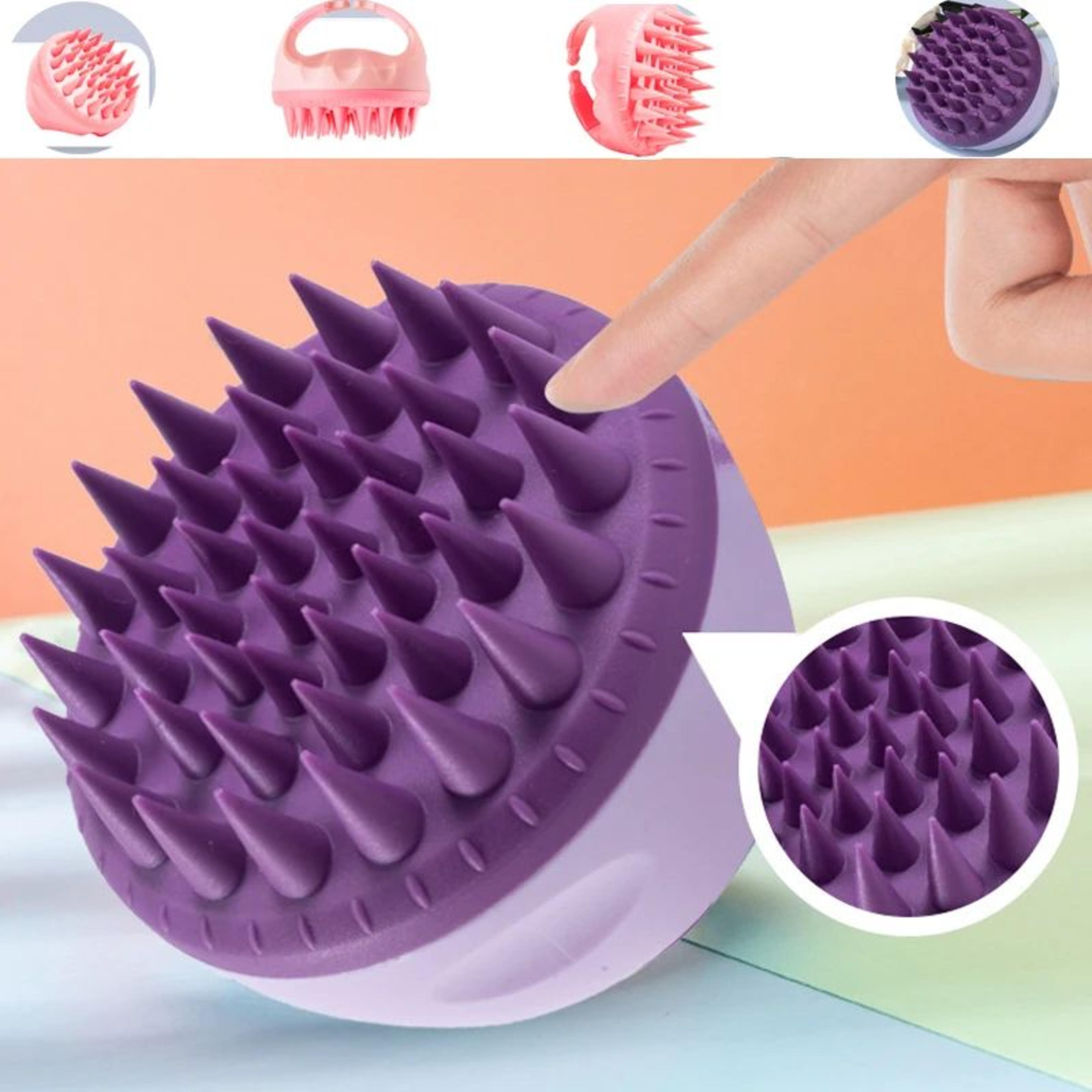 silicone scalp massage shampoo brush – portable scalp massage brush for deep clean & relaxation