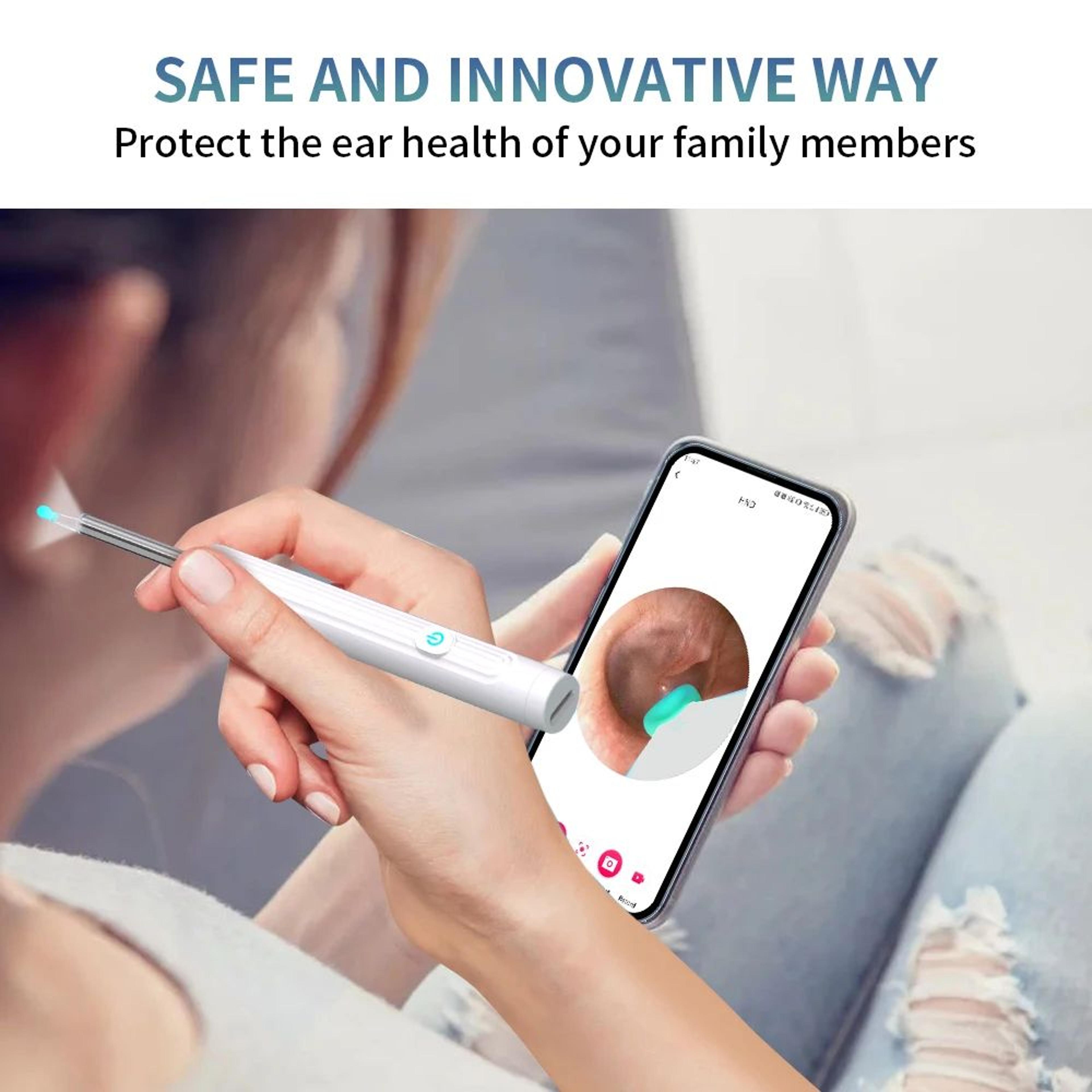 smart visual ear cleaner with camera – hd ear wax removal tool