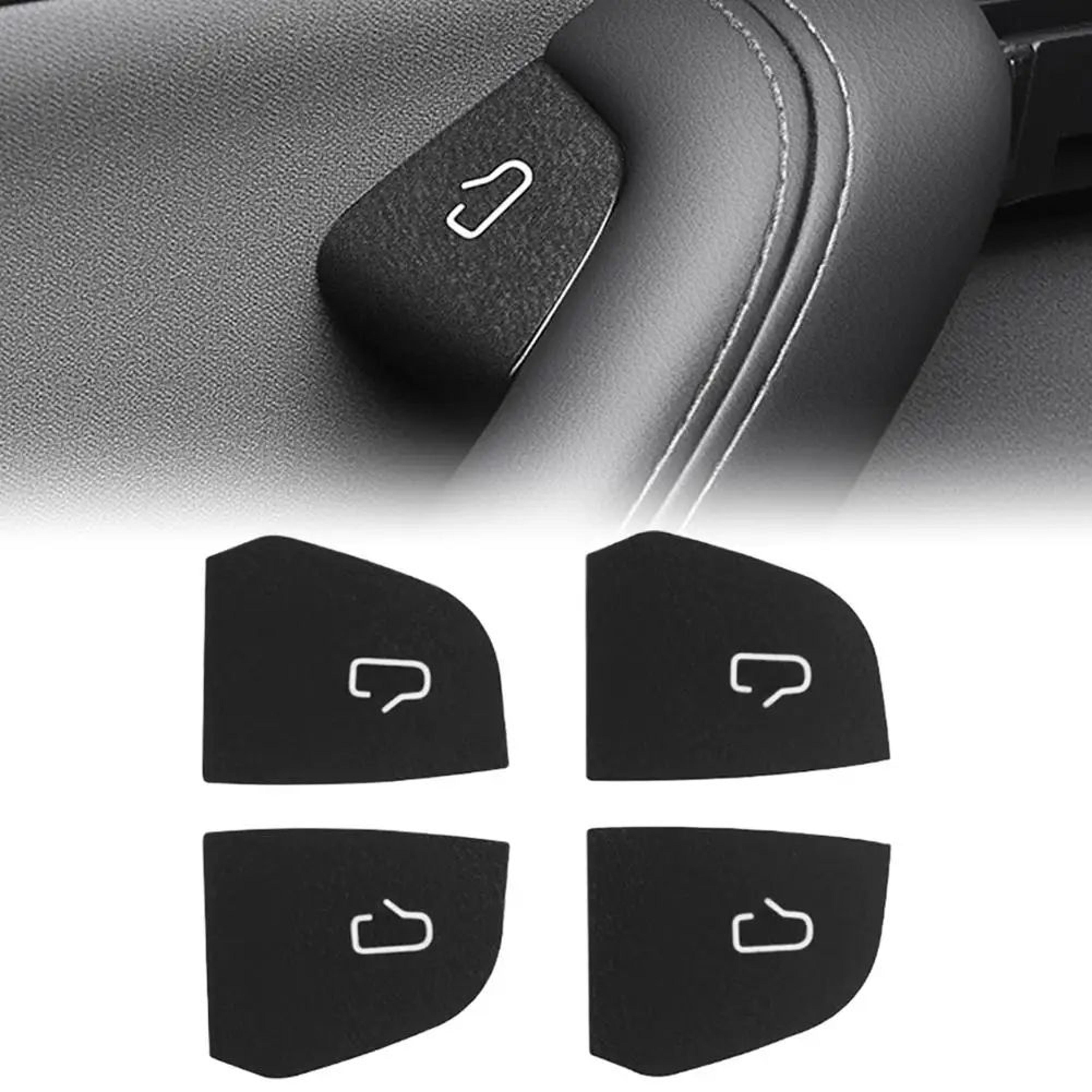 luxury suede tesla model 3 door switch cover - premium tesla model y interior accessories upgrade
