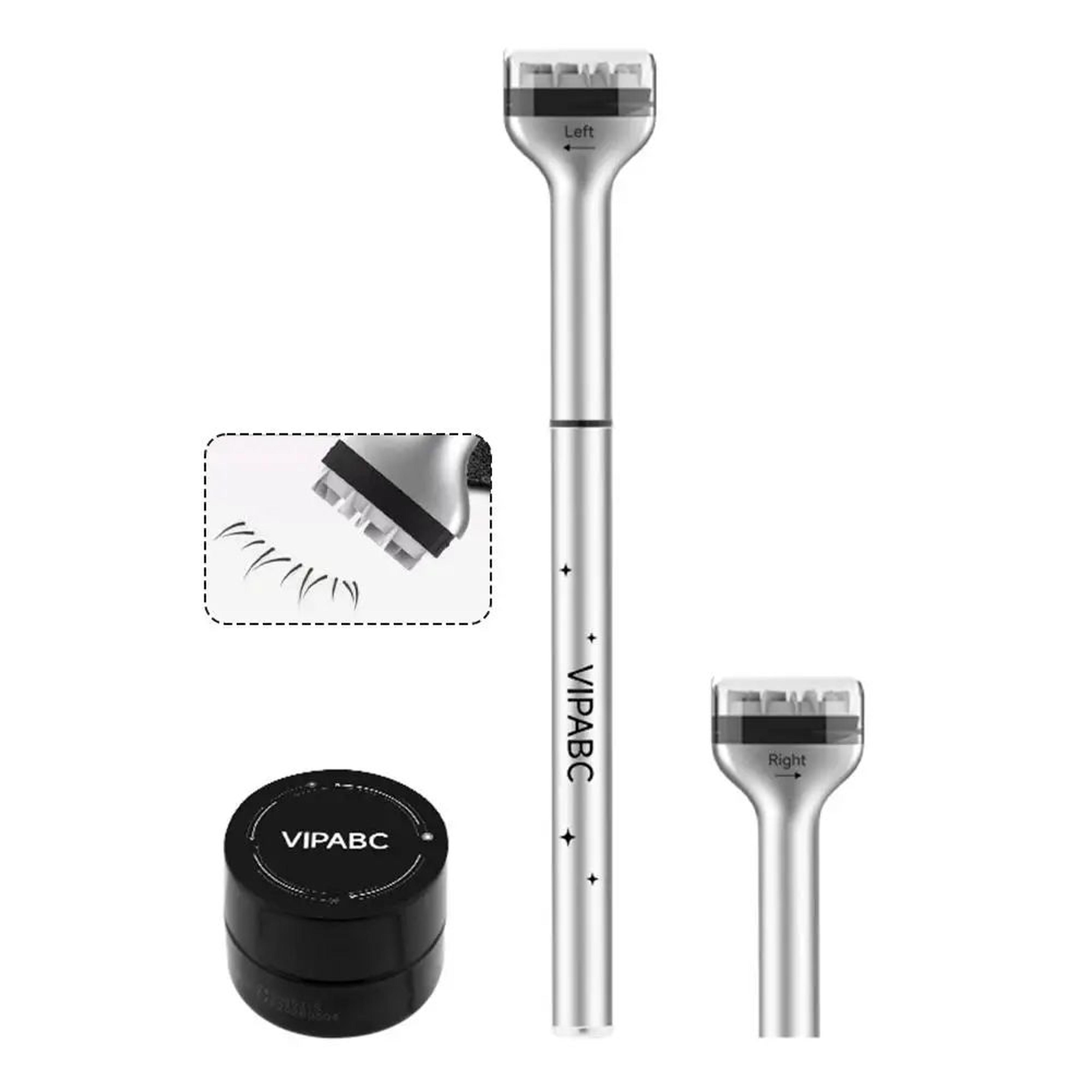 easylash eyelash stamp tool - natural diy lower lash extension silicone applicator set