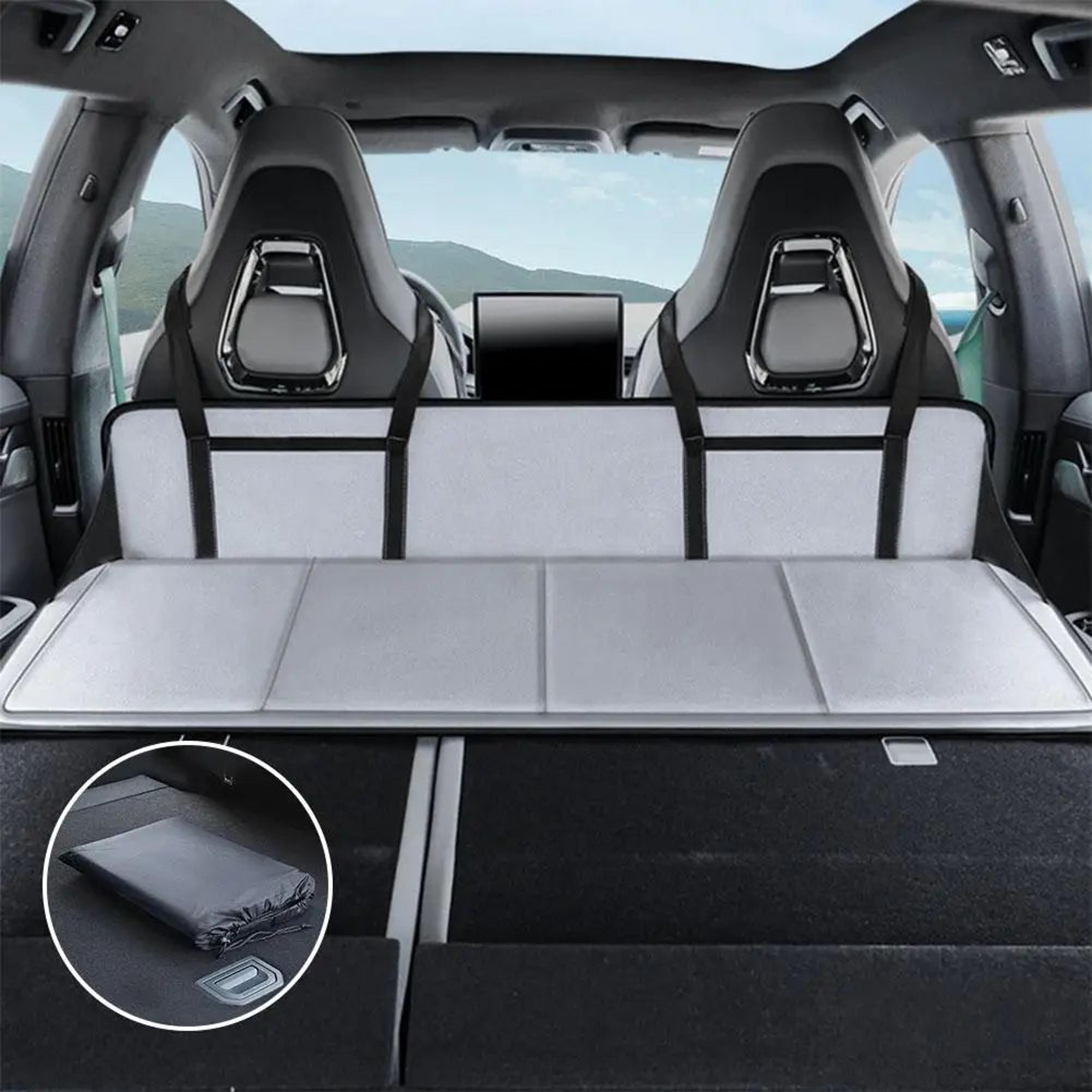 roadrest car back seat extender - extra-long car camping mattress & travel bed for suv and trucks