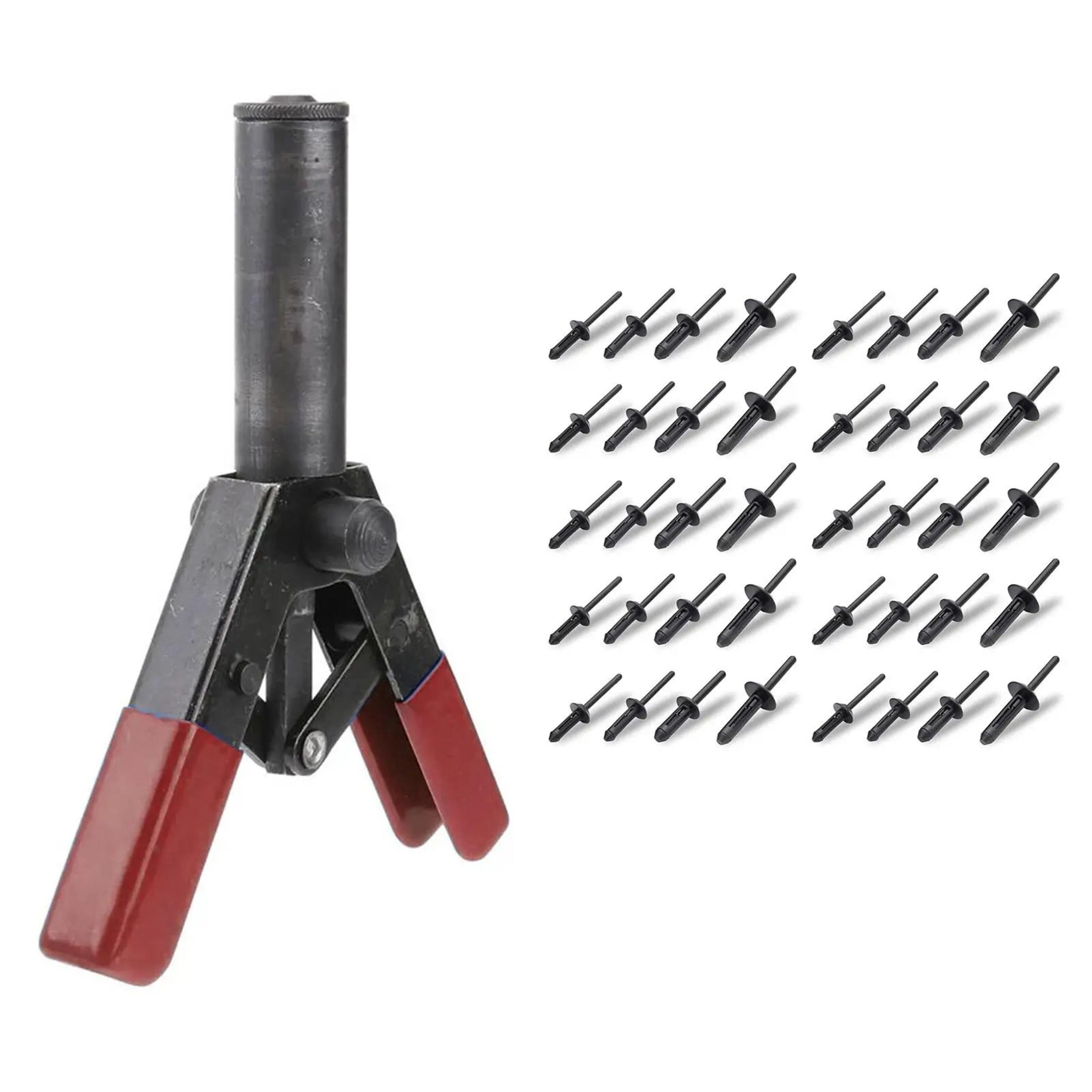 snapfast plastic rivet gun - 7-inch hand riveter kit for door panels & automotive trim