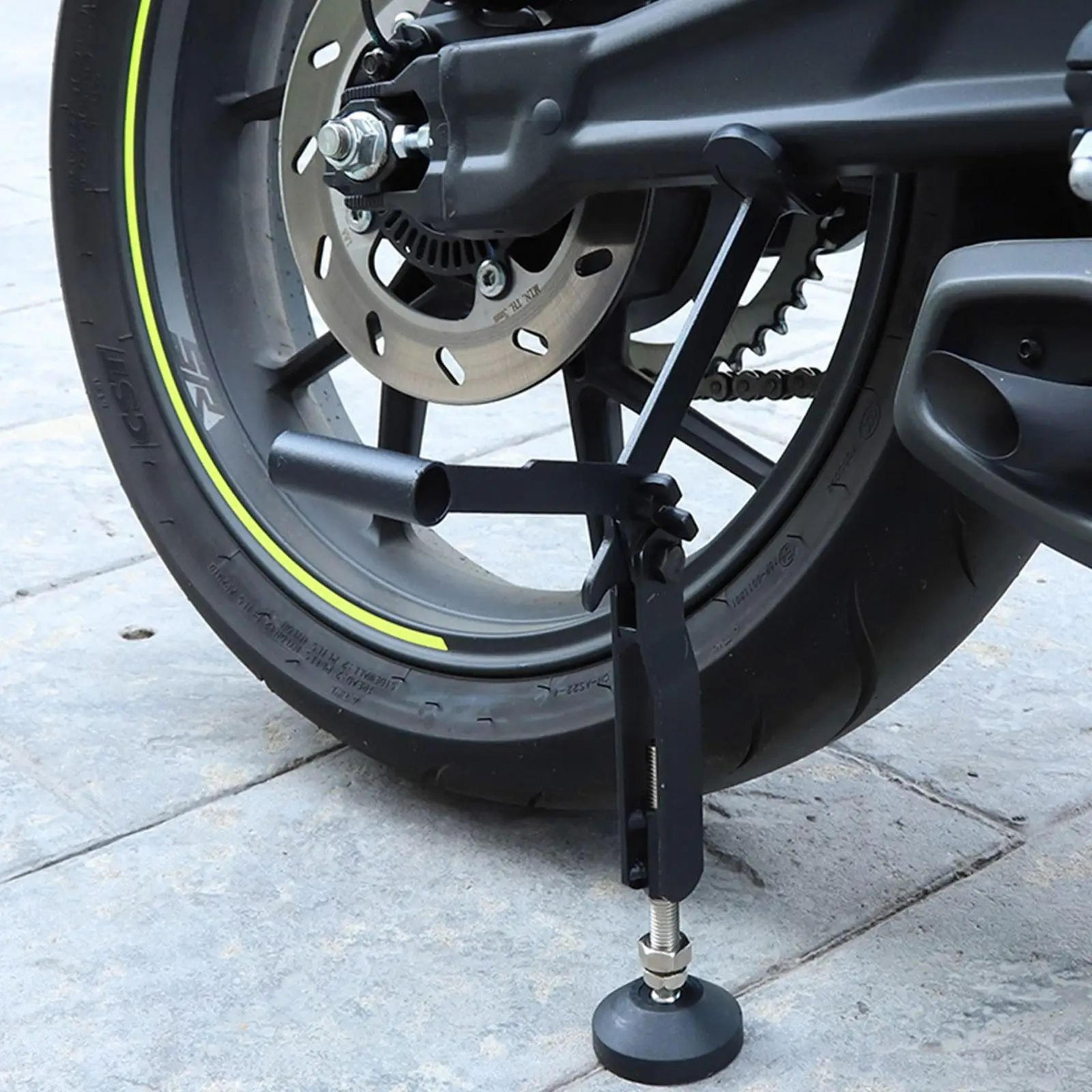 prolift foldable motorcycle lift stand with upgraded armrest support