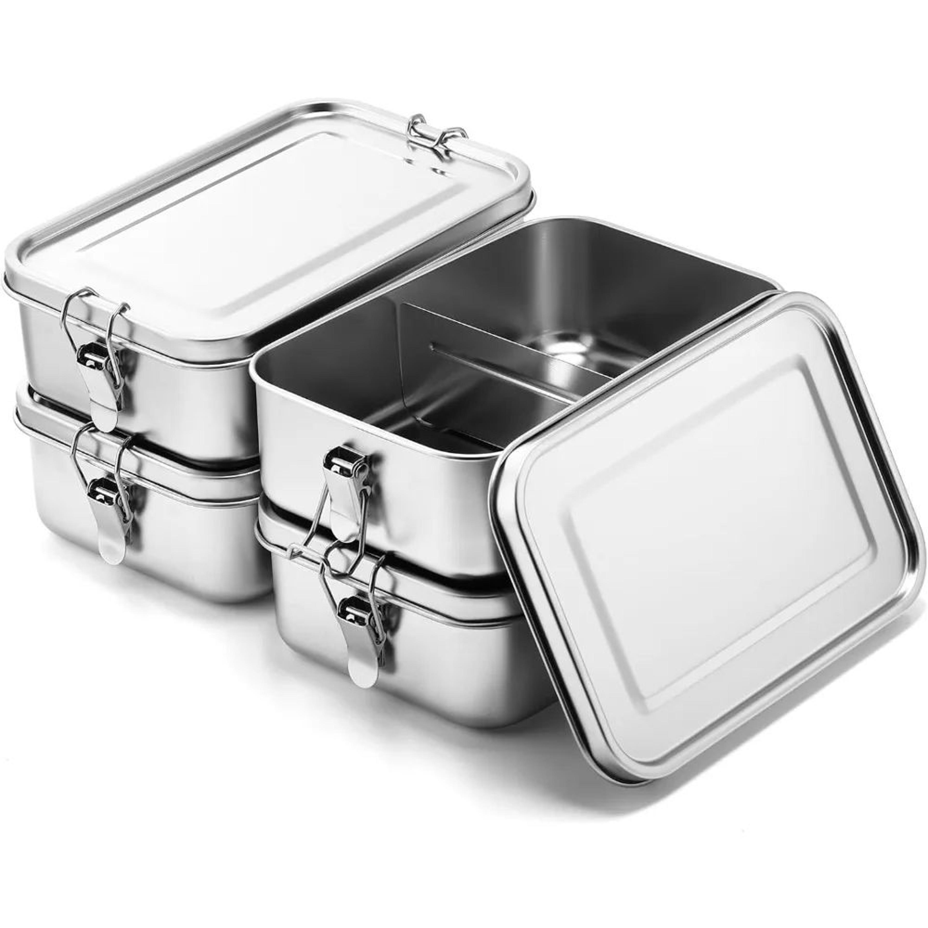 steelfresh stainless steel bento lunch box - leak-resistant food storage container (1200ml / 2400ml)