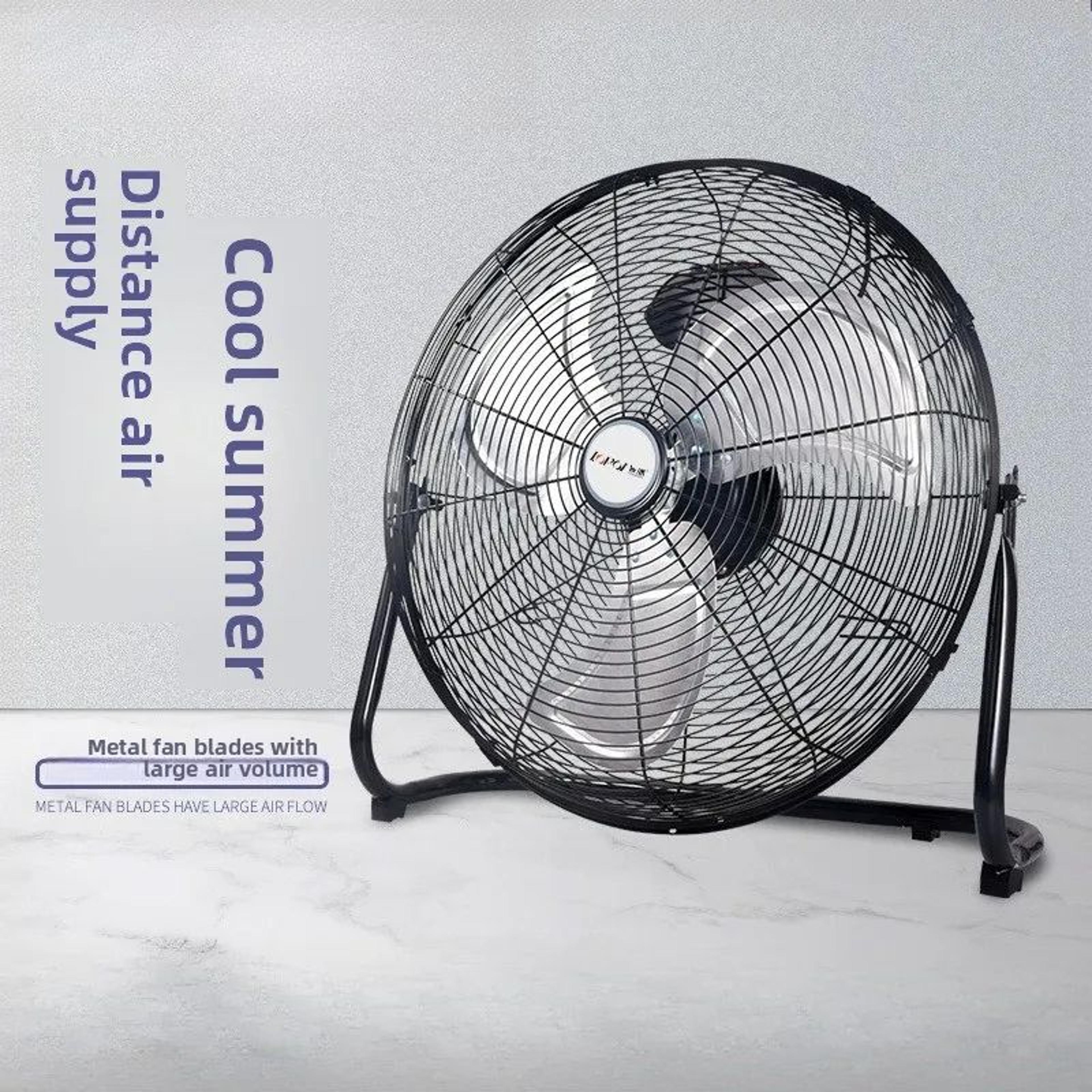 high-power pedestal floor fan – quiet standing fan for home & industrial use with heavy-duty airflow