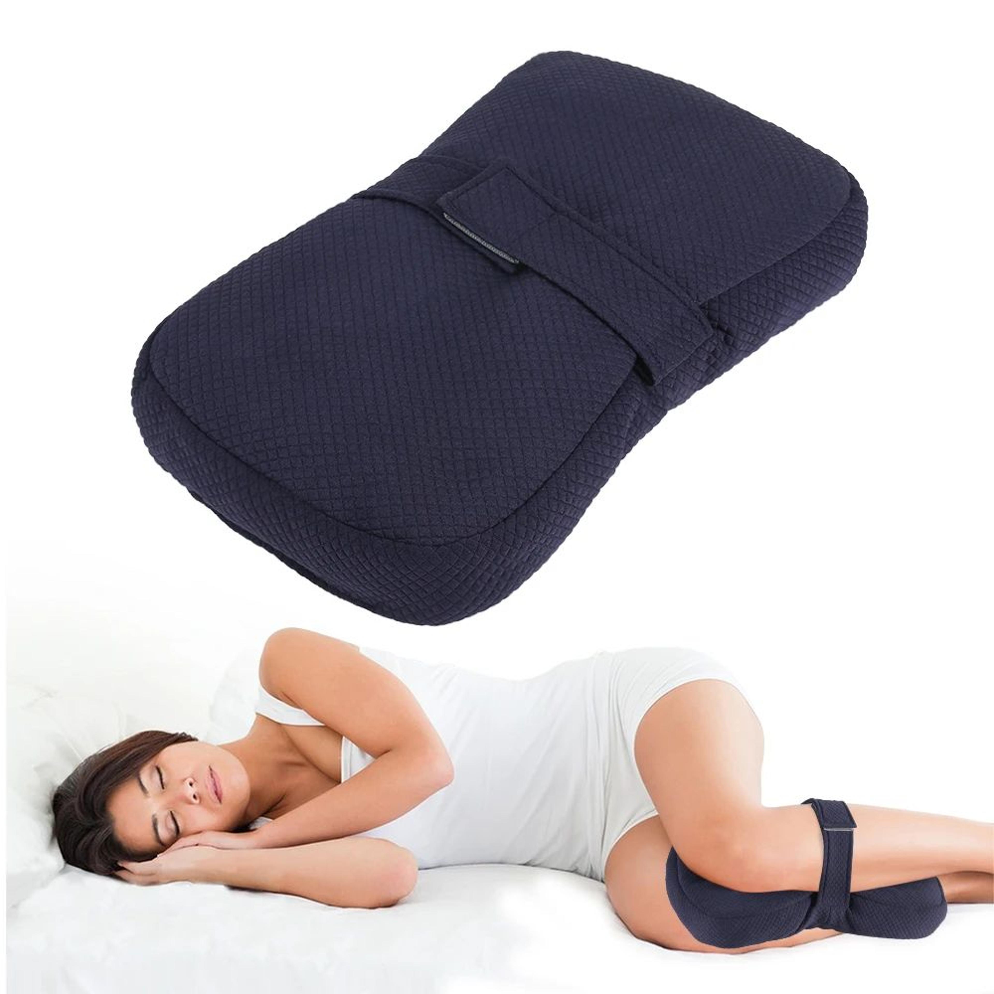 alignease comfort wedge – knee pillow for side sleepers for leg, hip & back support