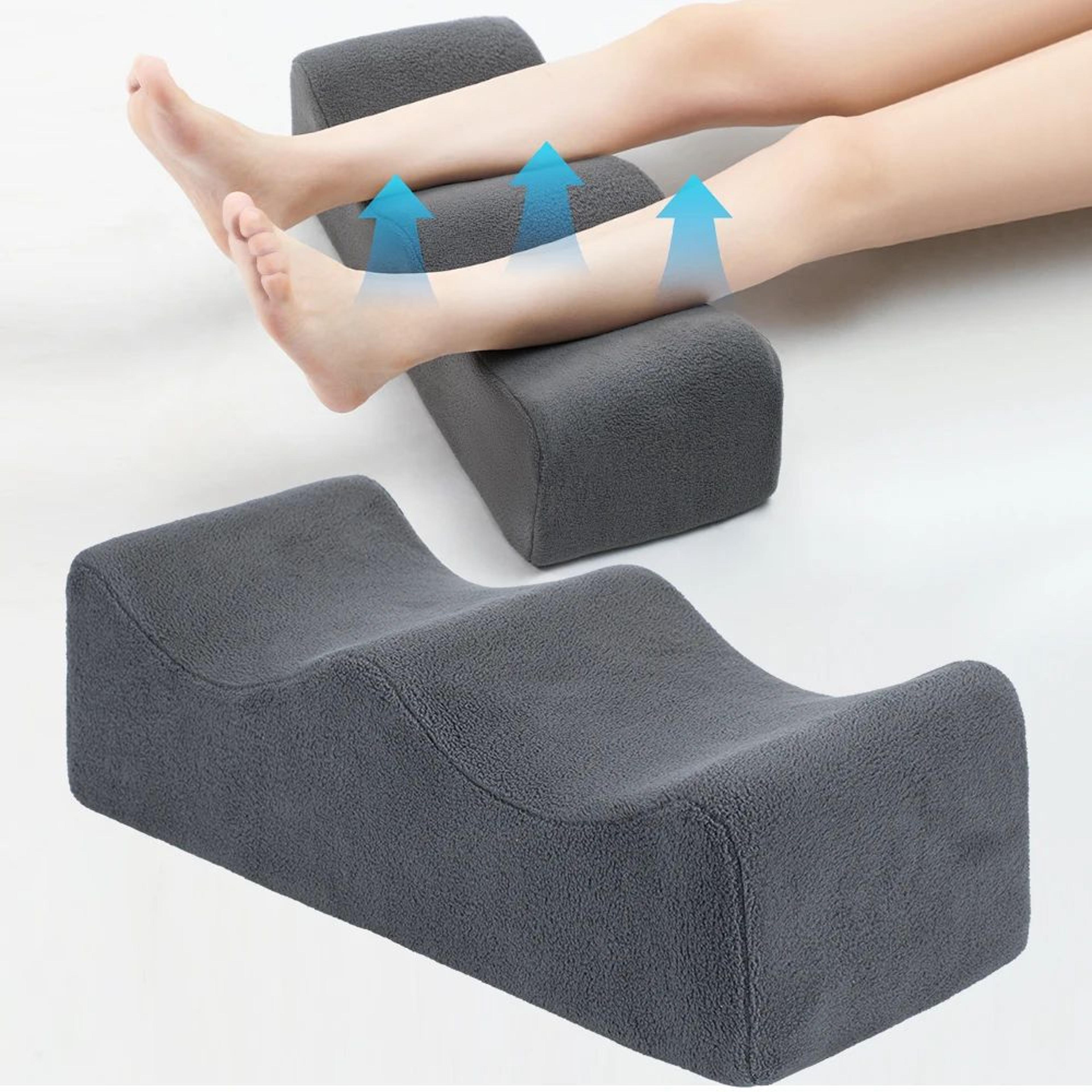 liftrelief support cushion – leg elevation pillow with anti-slip base & secure straps