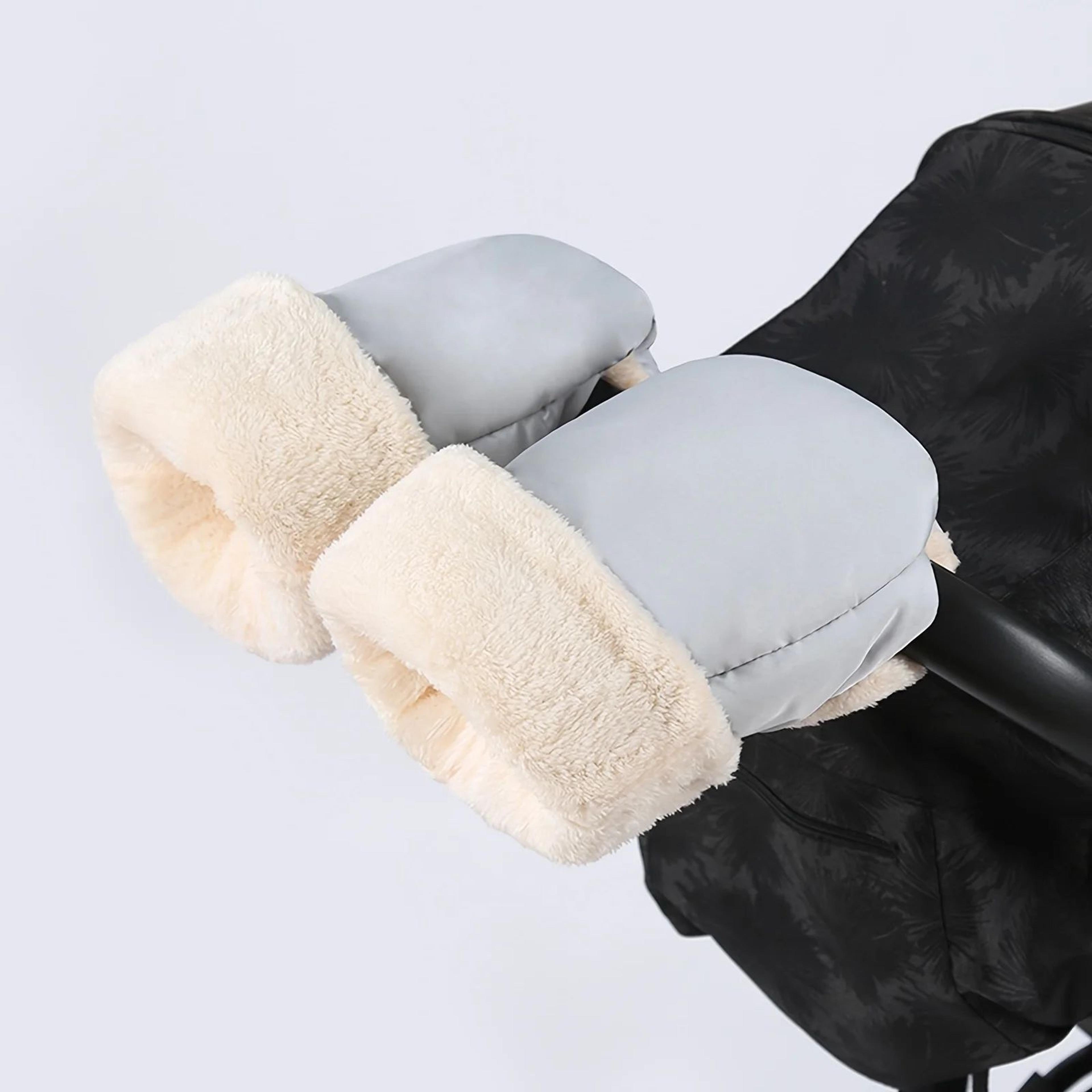 warmnest stroller hand muff – winter stroller gloves with fleece lining for cold weather walks