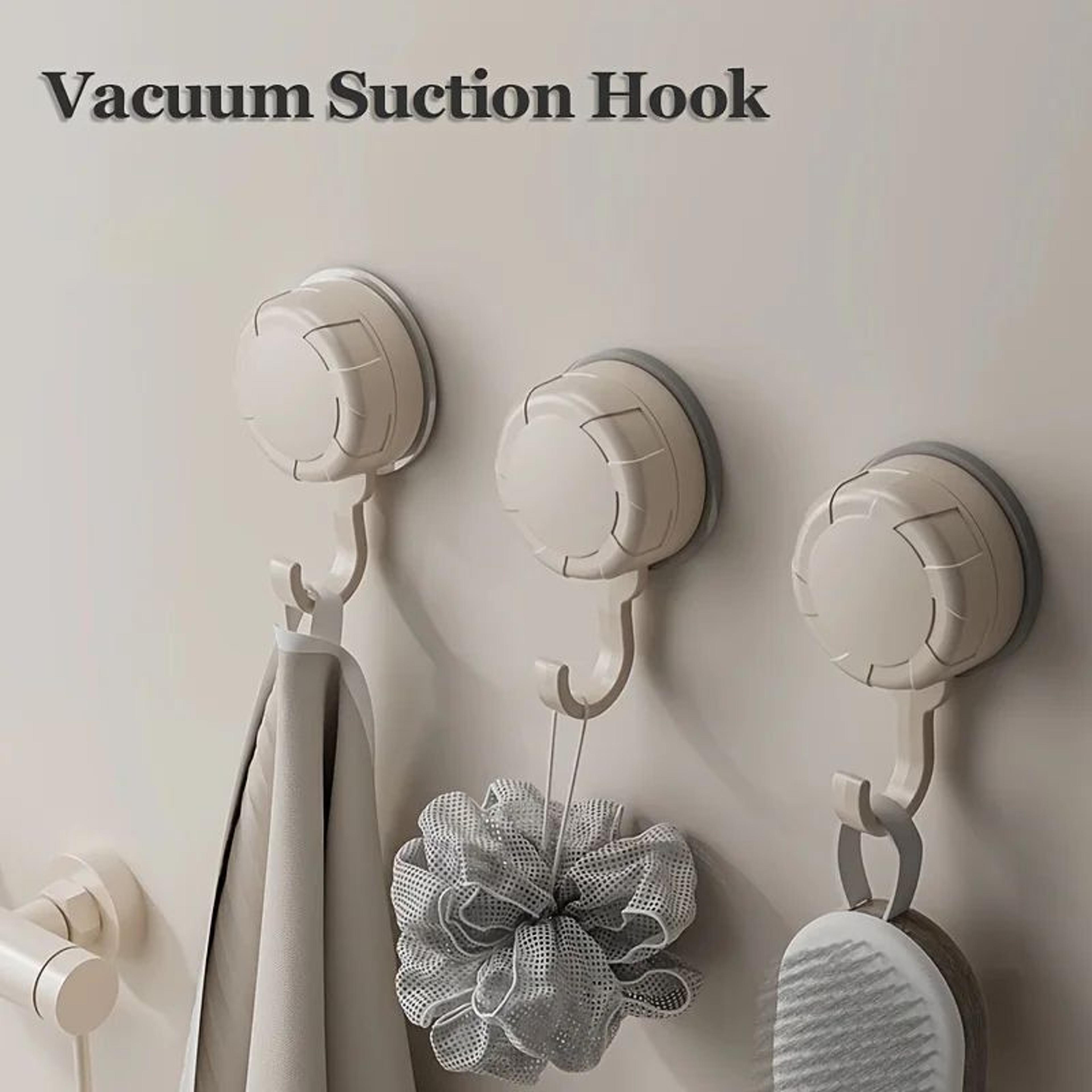 griphold strong suction cup hook set - 3-pack suction cup hooks with no-drill installation