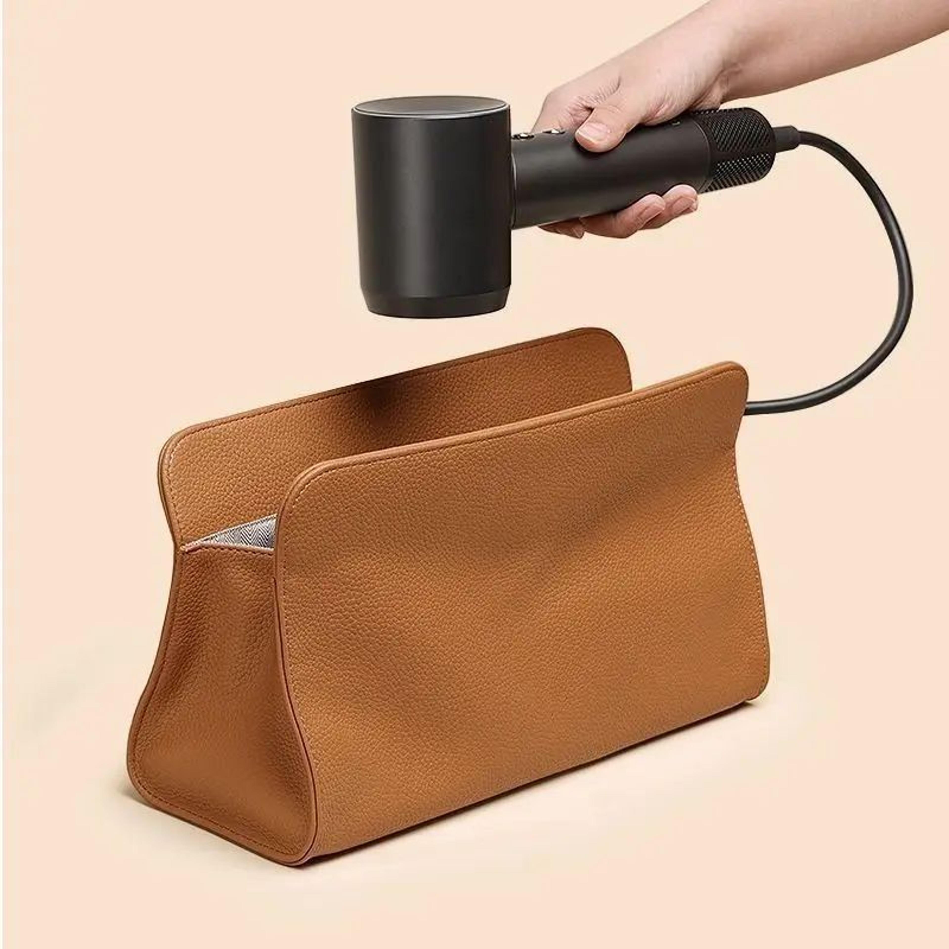 travel-safe hair tool storage bag for dryer & curling iron – heat-resistant travel hair organizer for beauty essentials