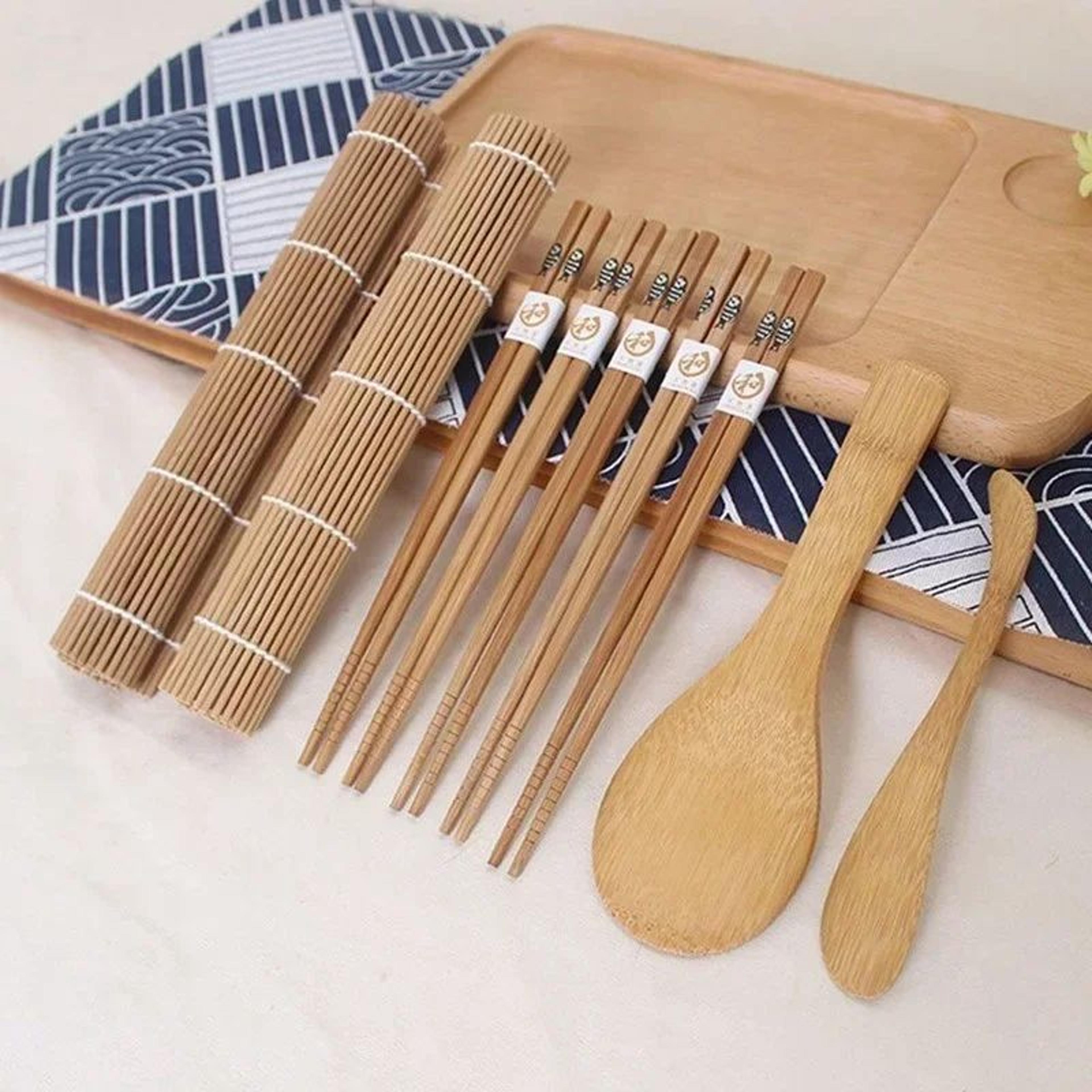 diy sushi maker kit – 9-piece rice mold set for sushi, onigiri & bento