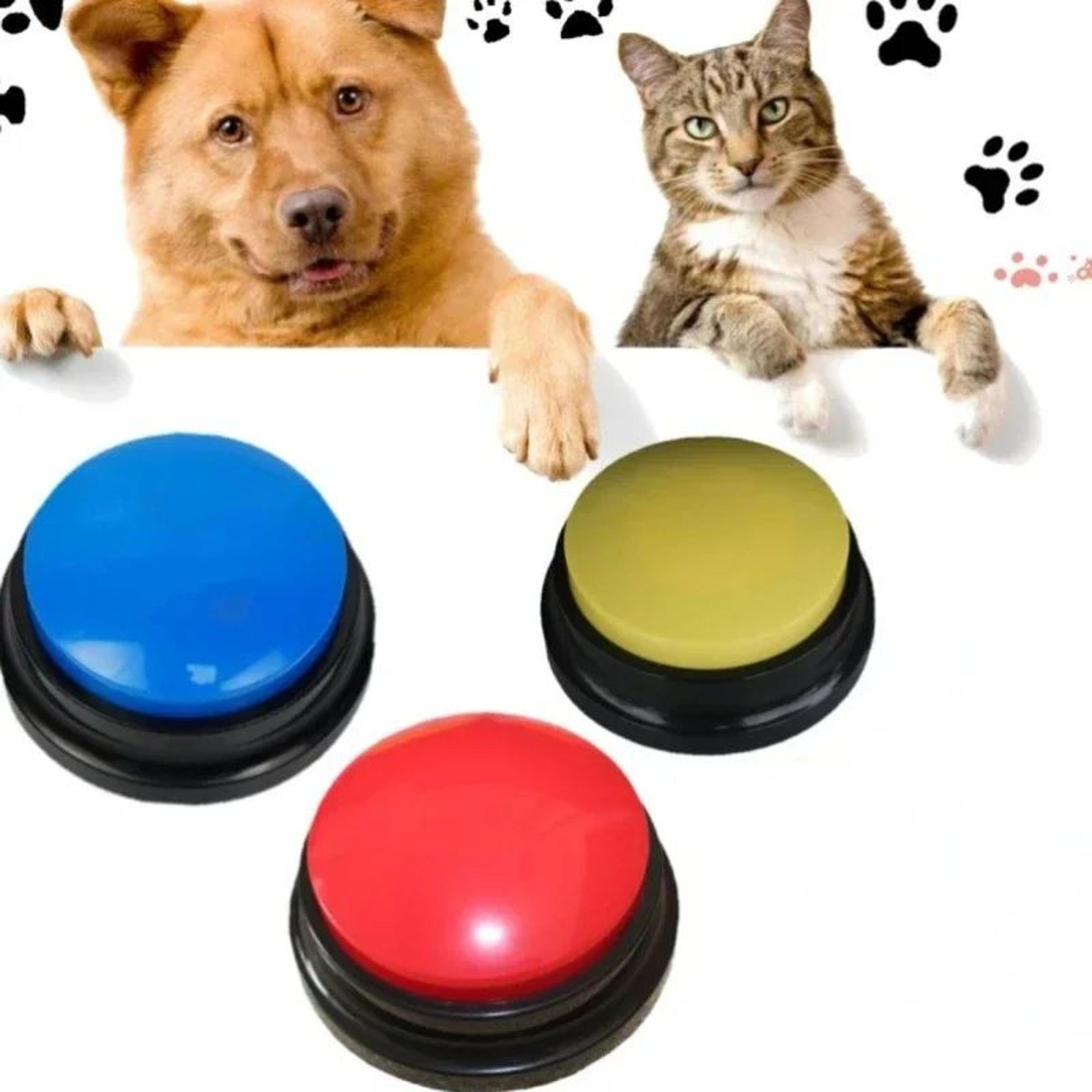 recordable dog training button – personalized talking buzzer for pet communication