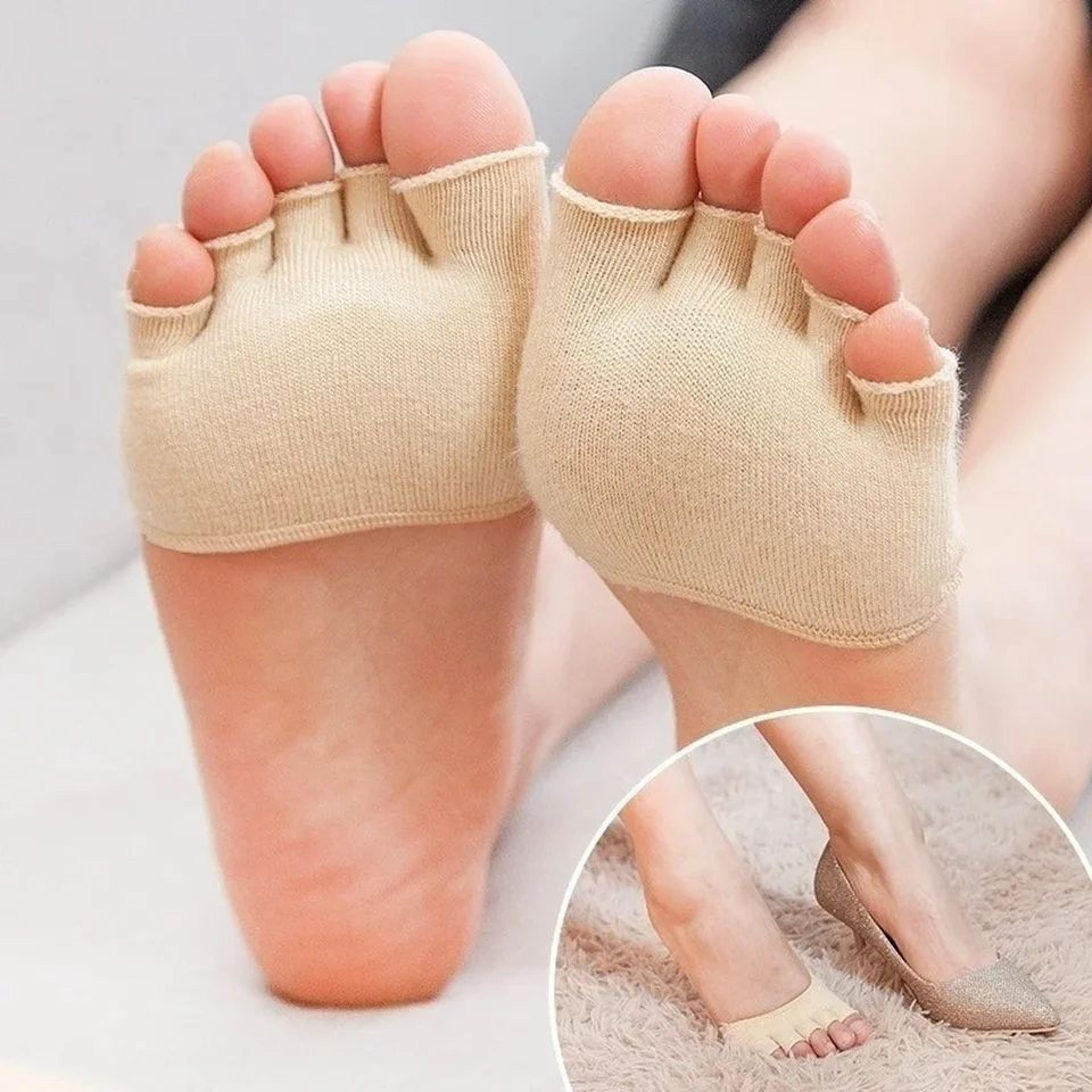 comfortfit half toe separator socks – five toe foot alignment & pain relief socks