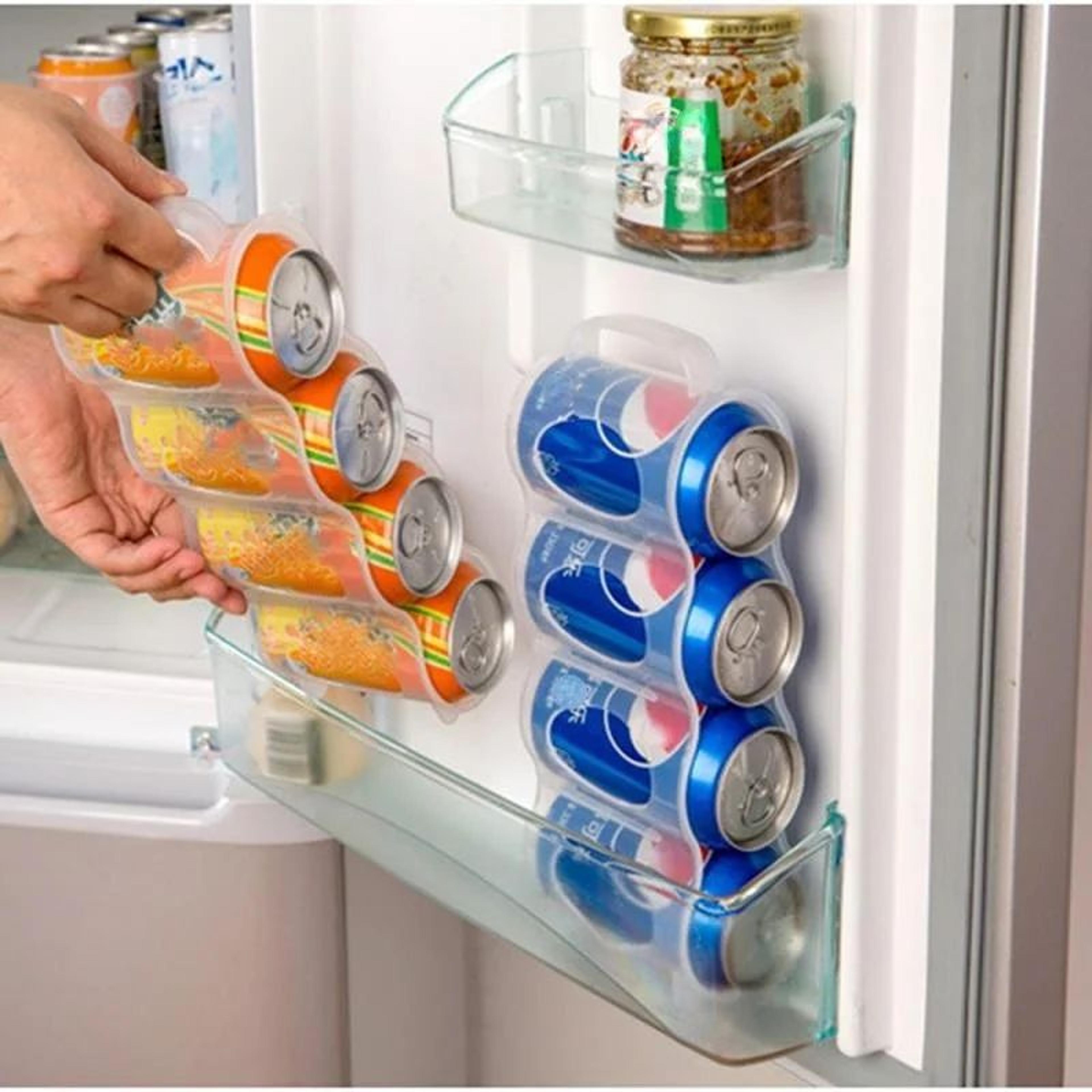 stackable fridge can organizer rack for soda and beer storage