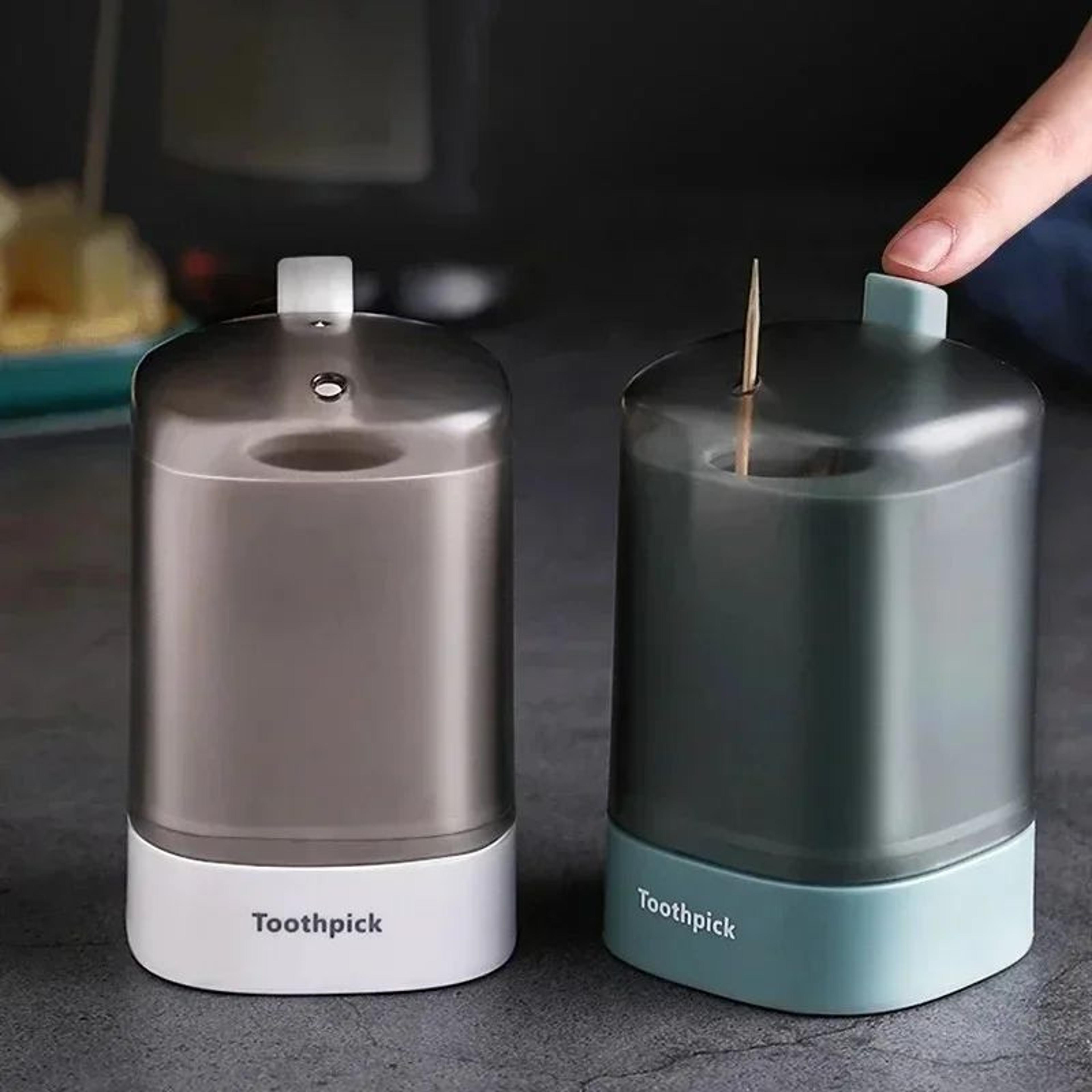 smart press pop-up toothpick dispenser – hygienic automatic toothpick holder for home & travel