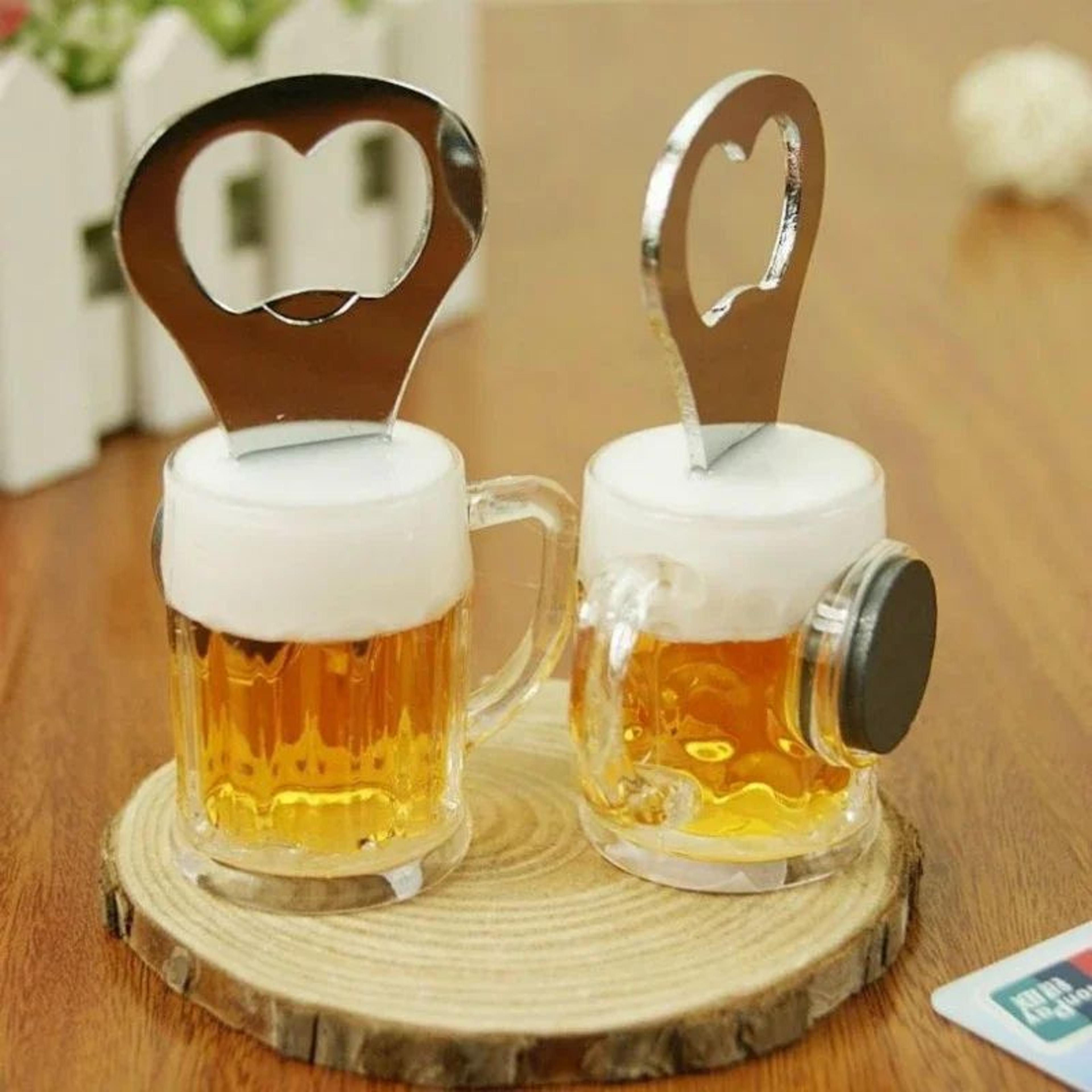 magnigrip stainless steel bottle opener – portable magnetic bottle opener for home & travel