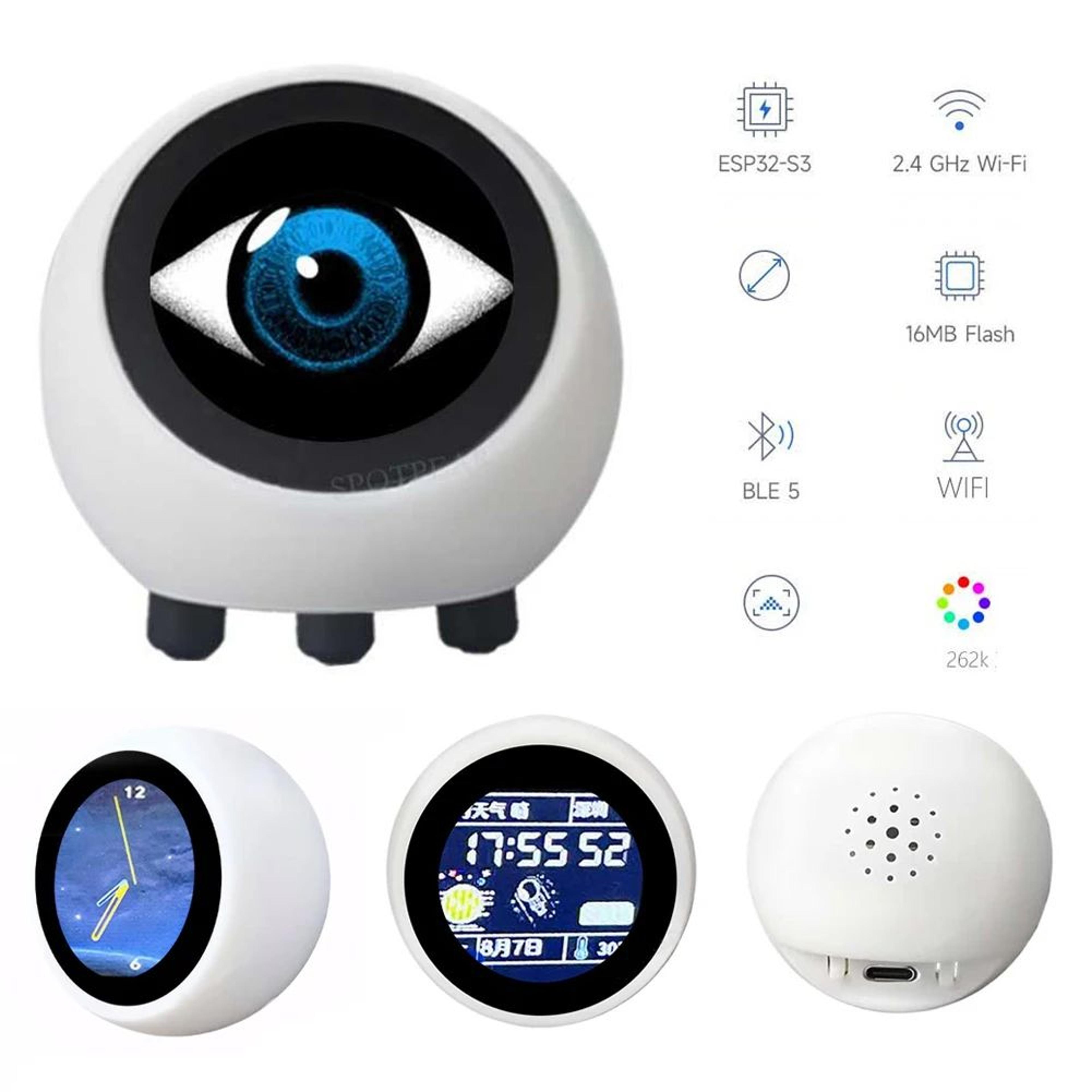 deepseek xiaozhi ai voice chat robot with esp32-s3 development board & 1.28" lcd