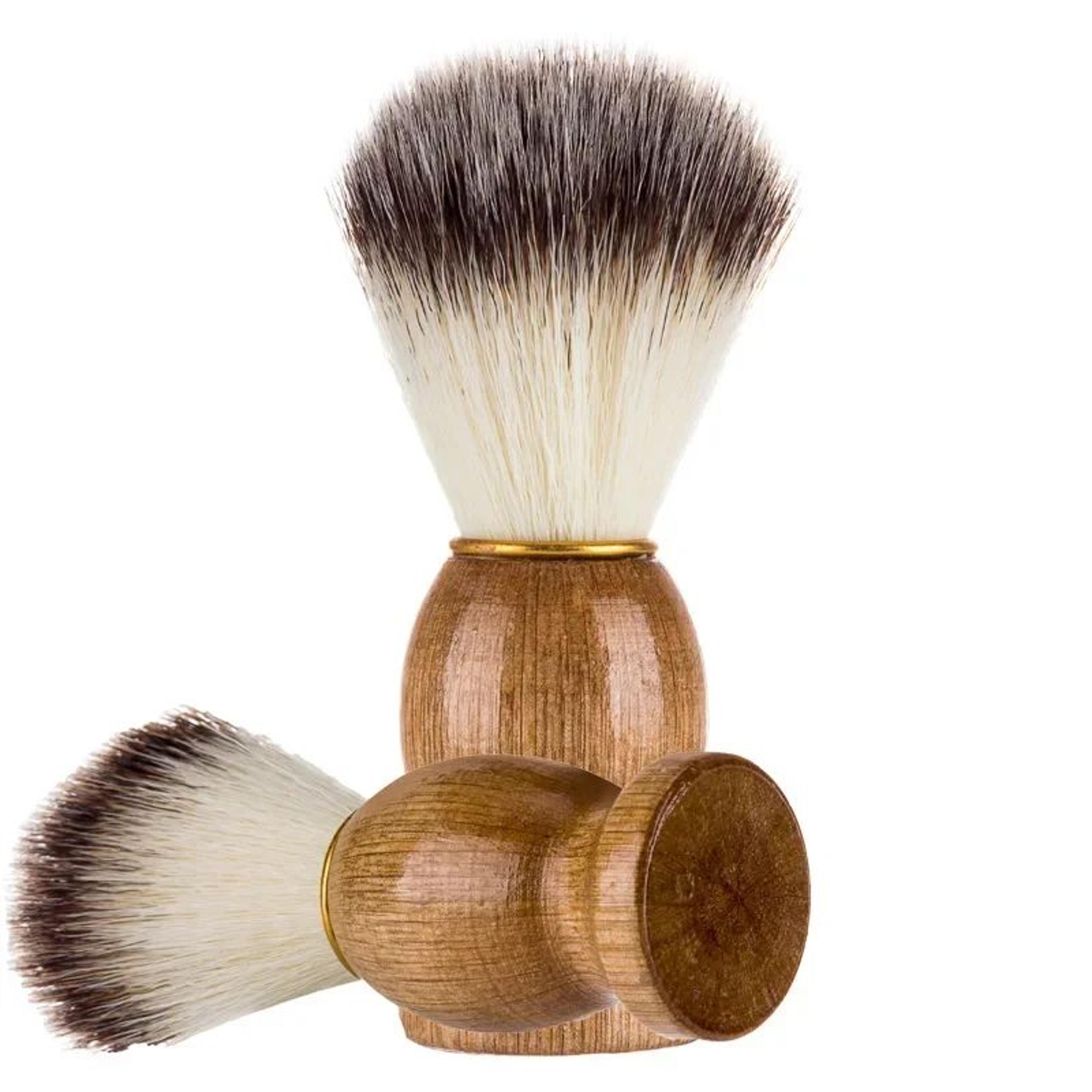 premium badger hair shaving brush with wooden handle – classic men beard & lather brush
