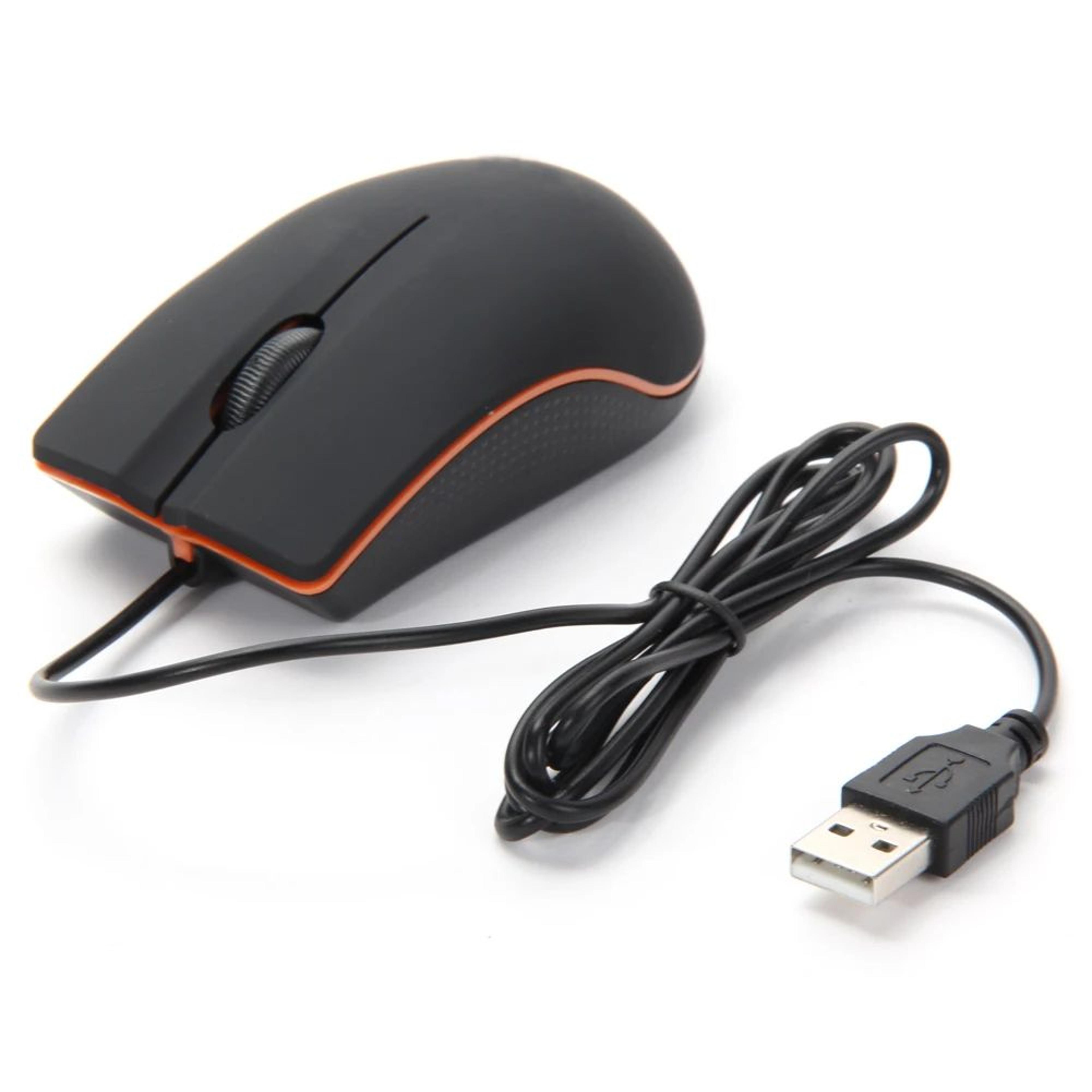 ergonomic usb wired optical mouse 1200 dpi for pc and gaming