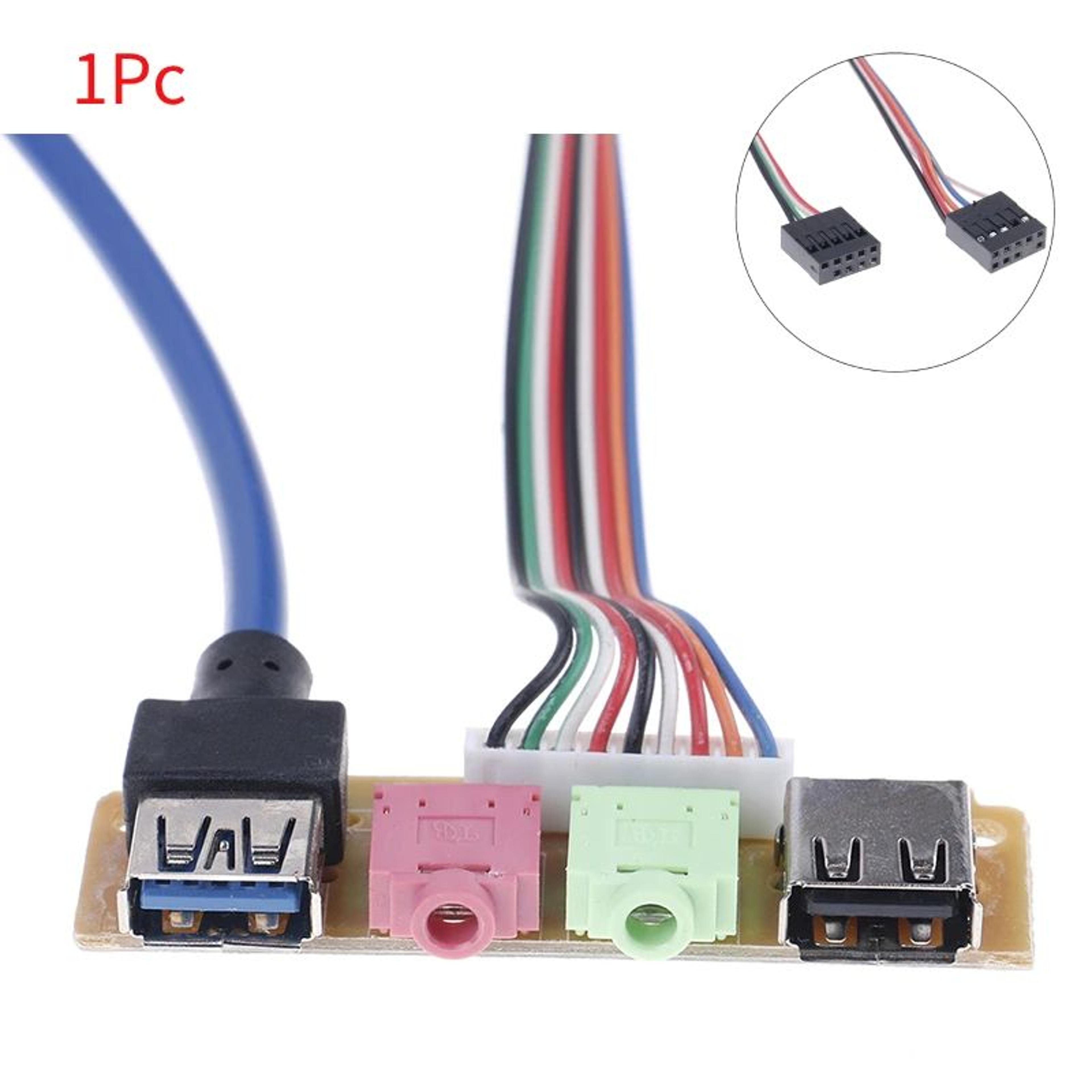usb 2.0 + 3.0 front panel replacement cable 70cm for pc computer case