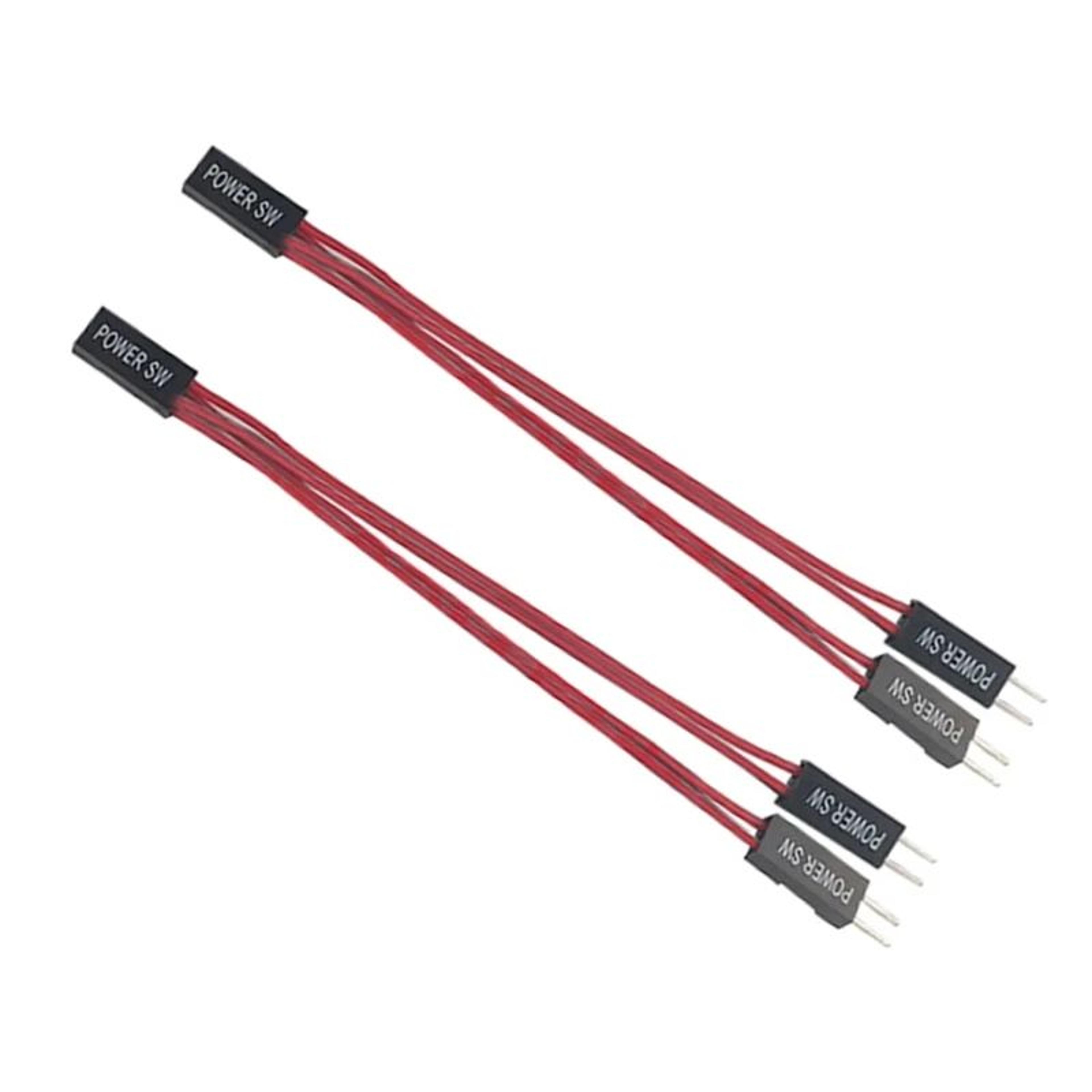 universal desktop pc power button switch with extension cable – easy external pc power control