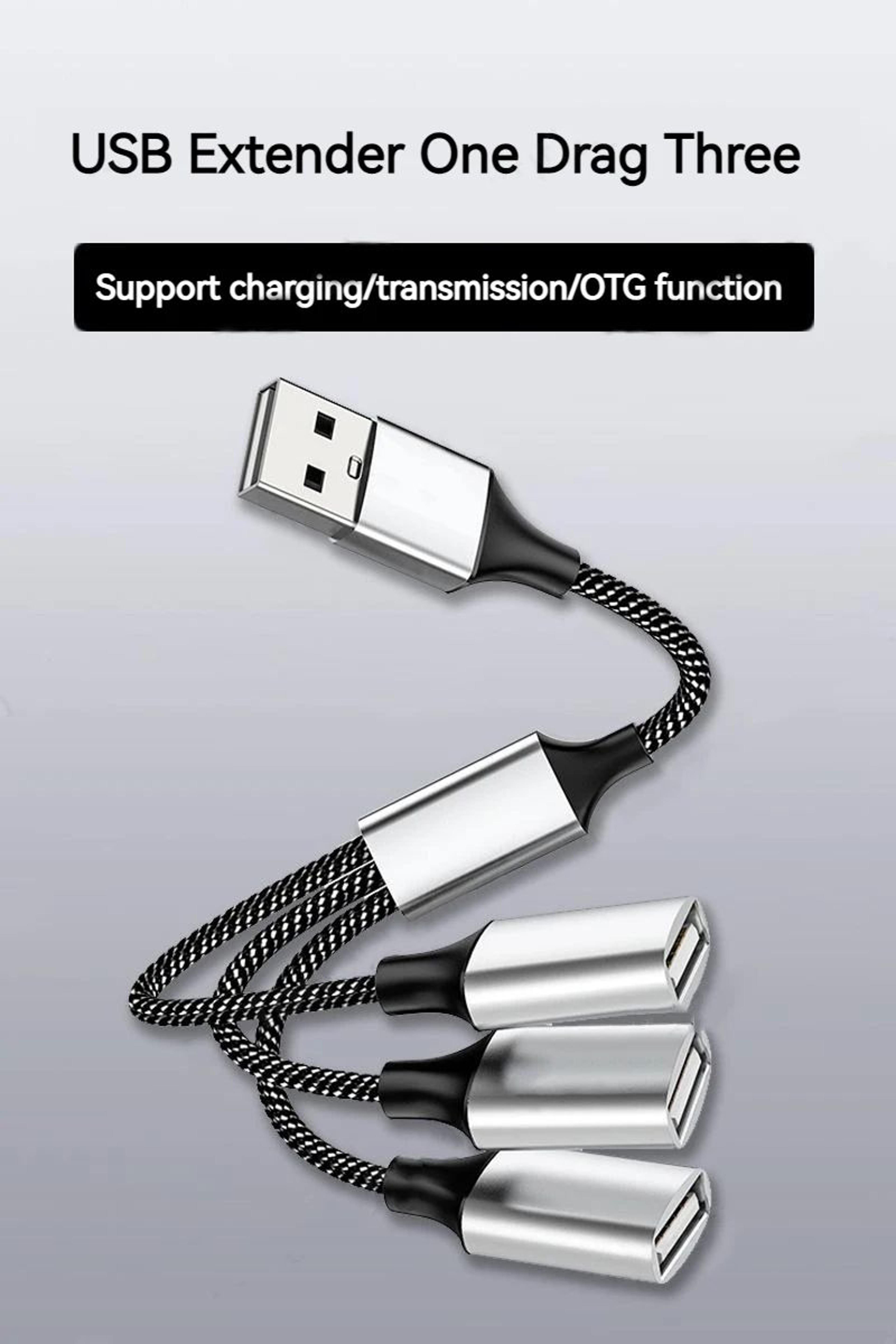 powerlink 4-port usb hub splitter with otg charging support