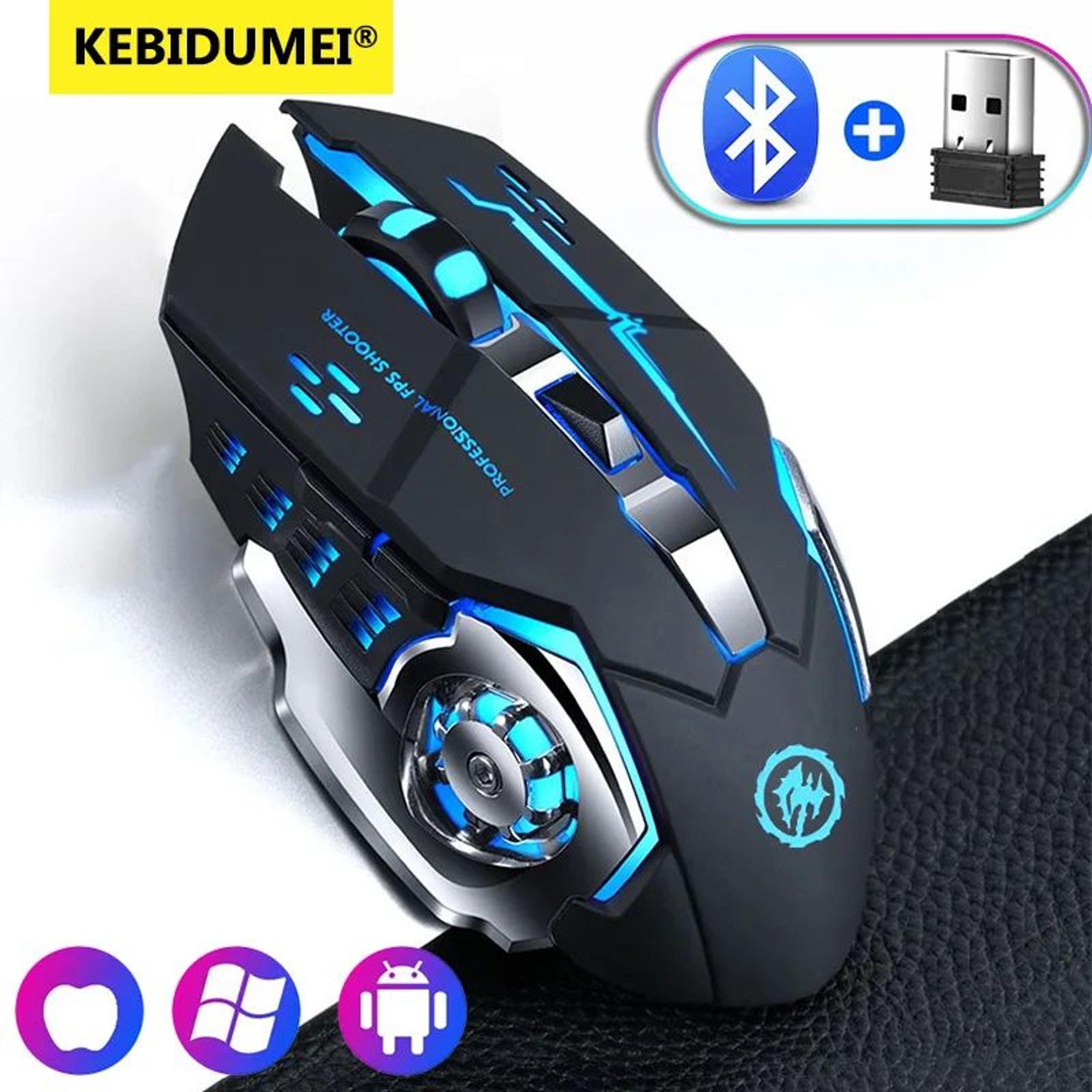 propulse rgb rechargeable wireless gaming mouse – 2.4ghz bluetooth precision for pc & laptop
