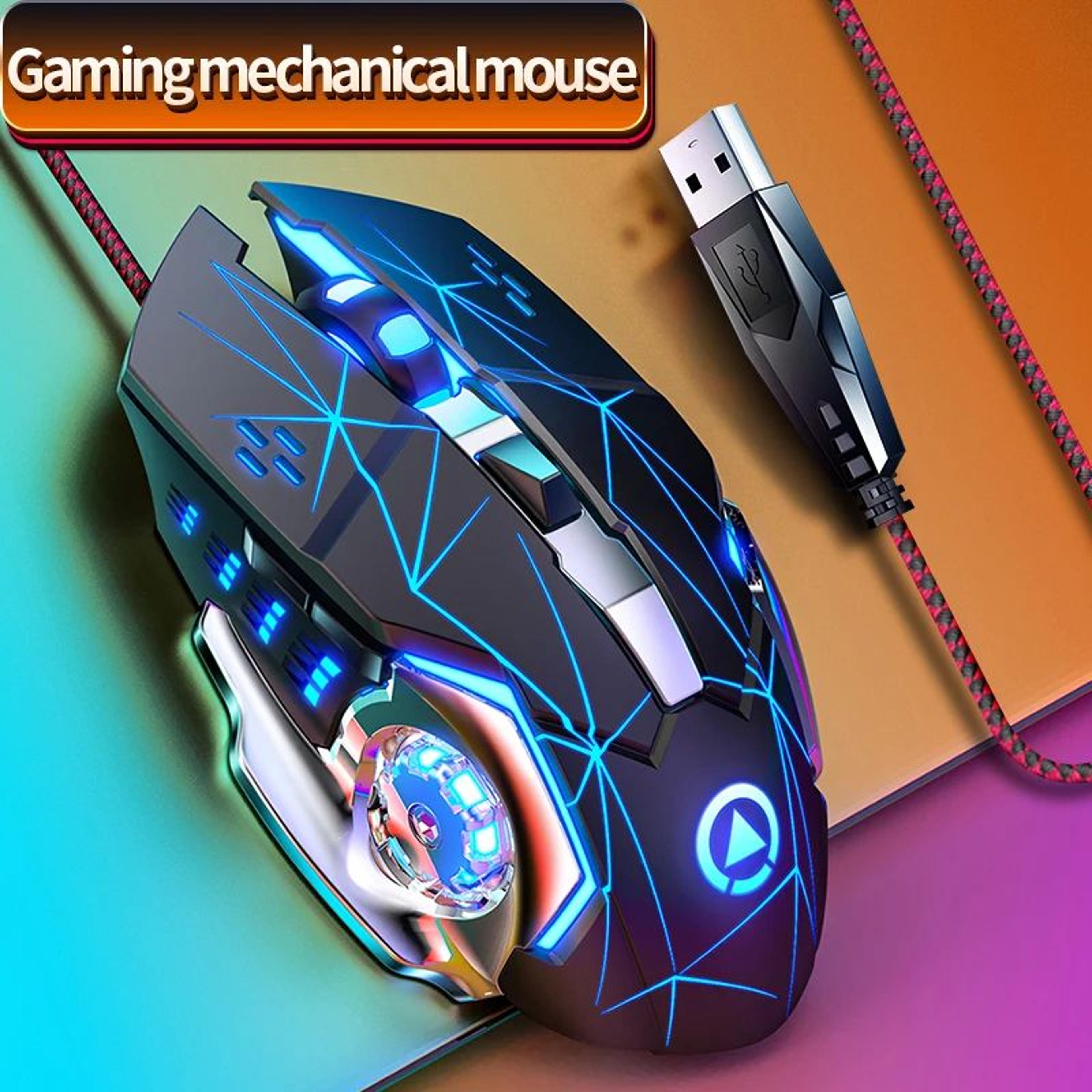 g15 rgb wired gaming mouse – silent click usb optical mouse for pc & laptop