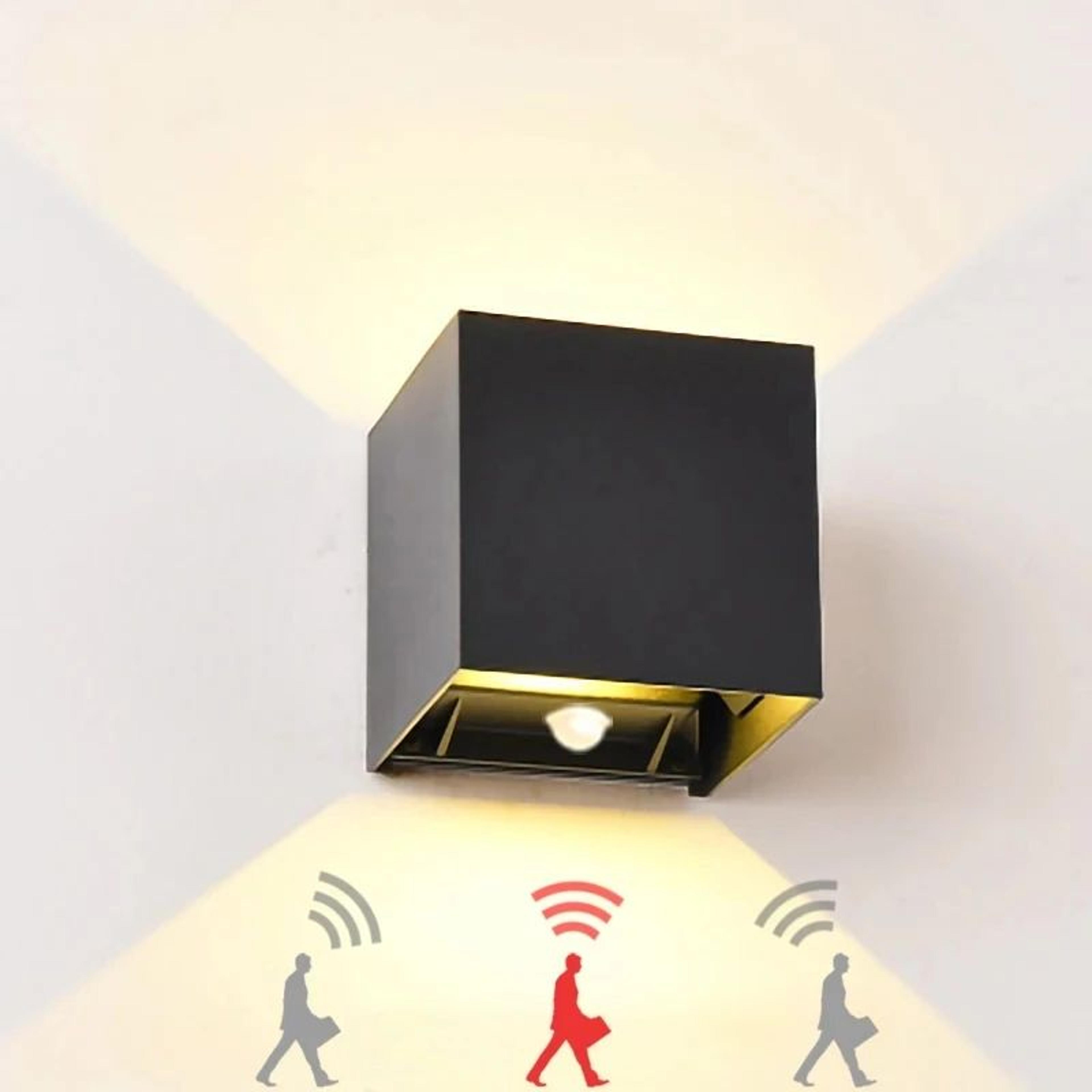 trazos 12w pir motion sensor led wall light – ip65 waterproof indoor & outdoor sconce