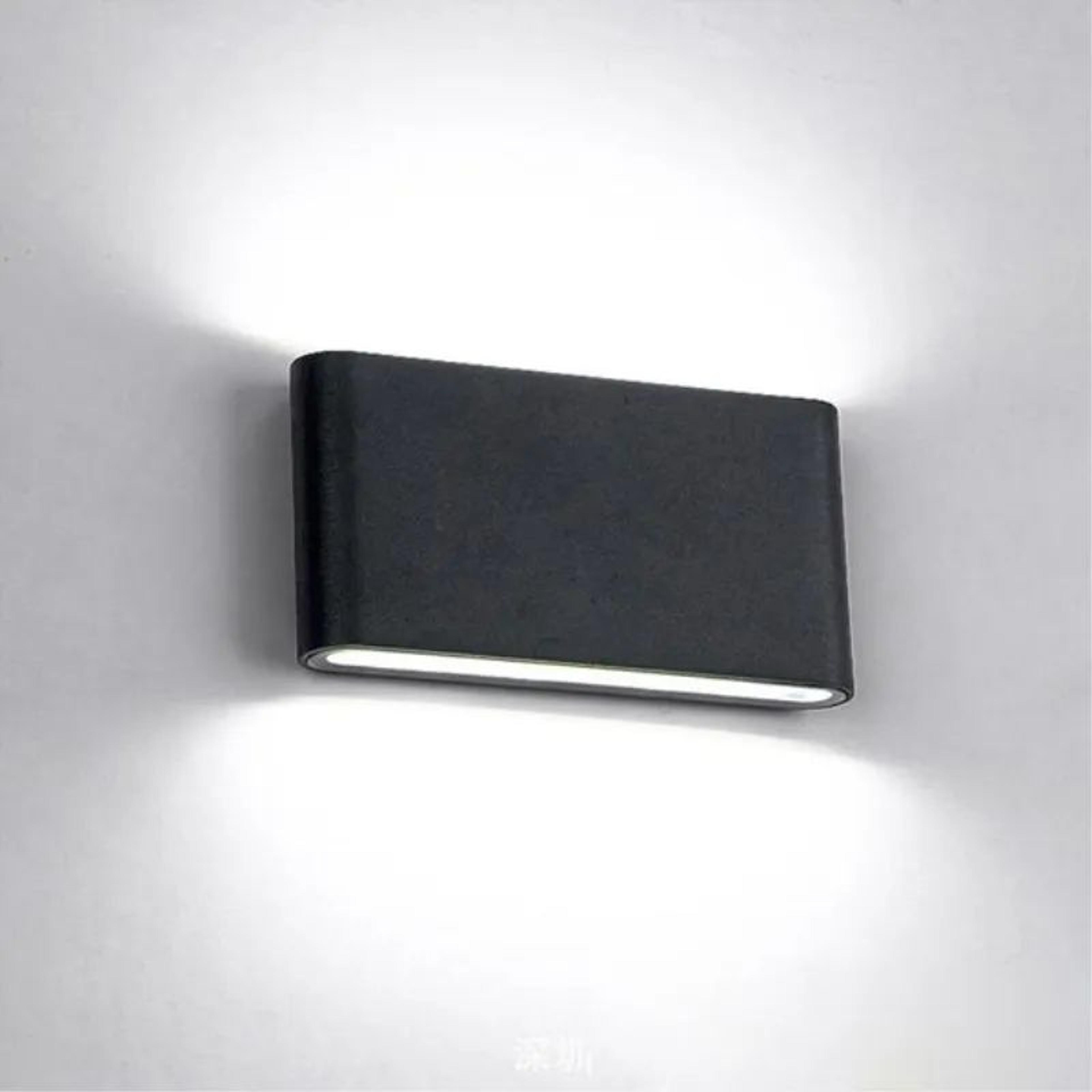 aerobeam 12w ip65 aluminum up and down wall light – modern waterproof outdoor sconce