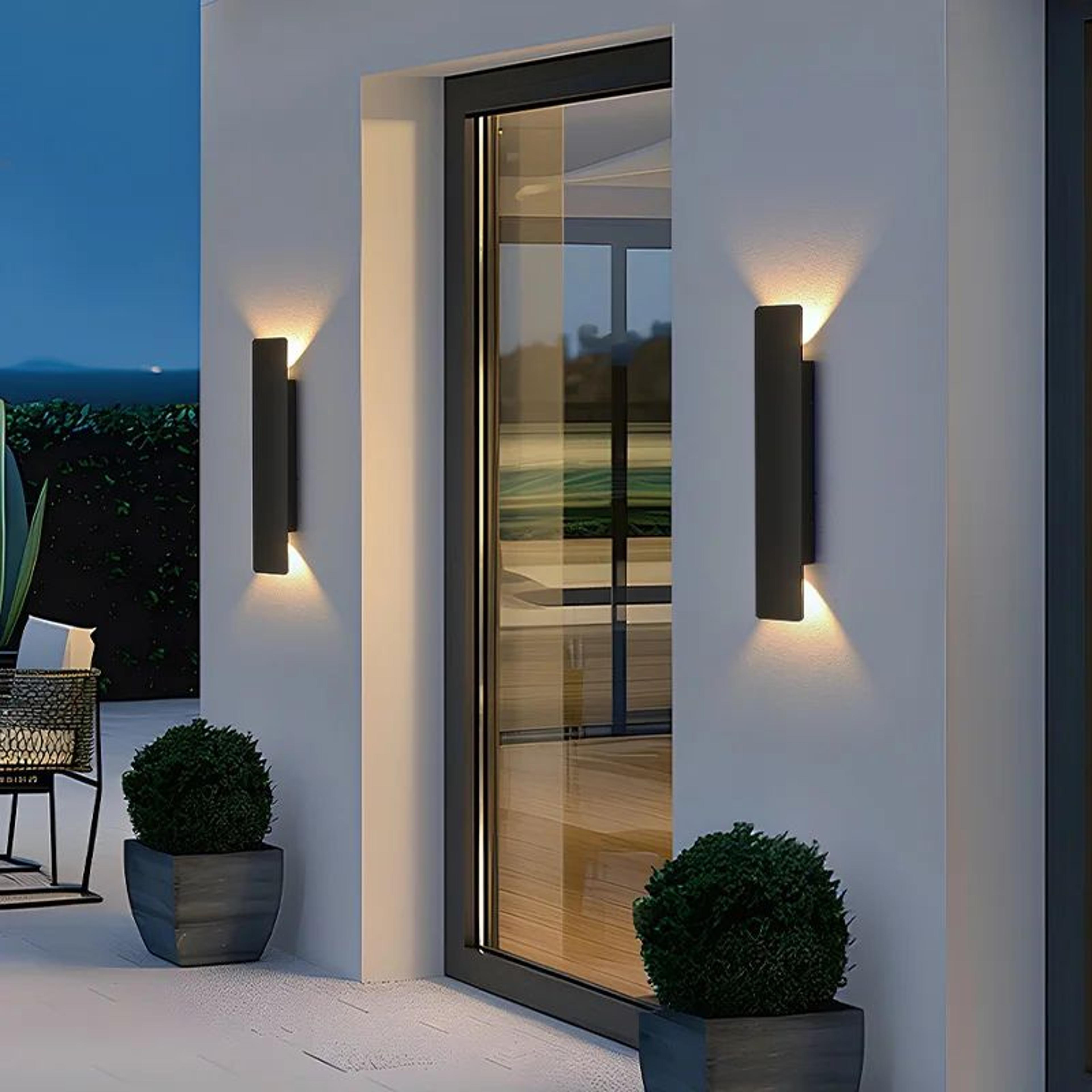aerobeam 18w waterproof led wall light for modern indoor and outdoor spaces